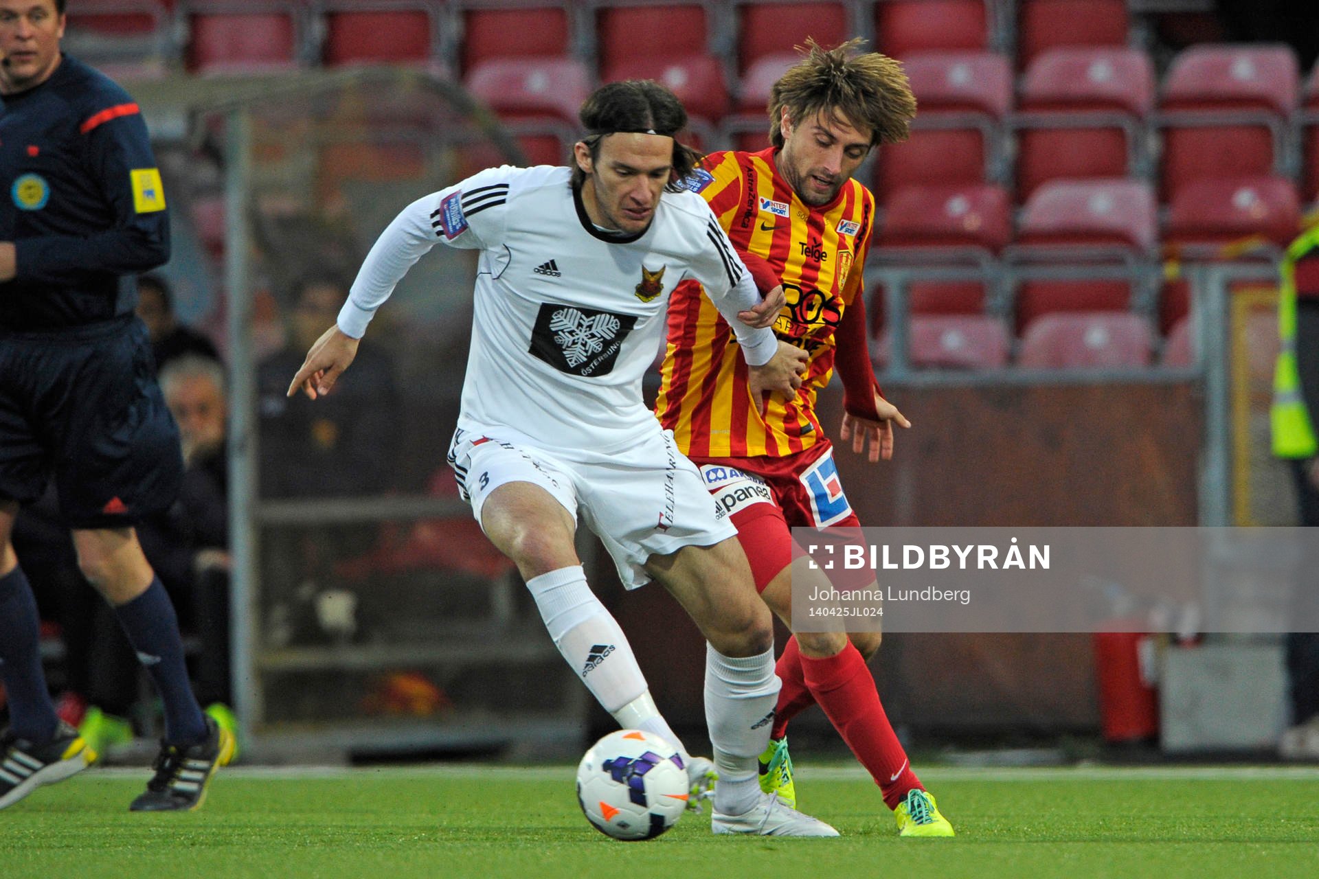 Östersunds Luka Peric och Syrianskas Nikola Grubjesic