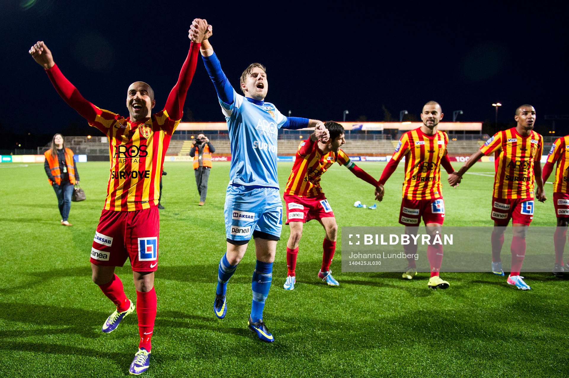 Syrianskas spelare jublar