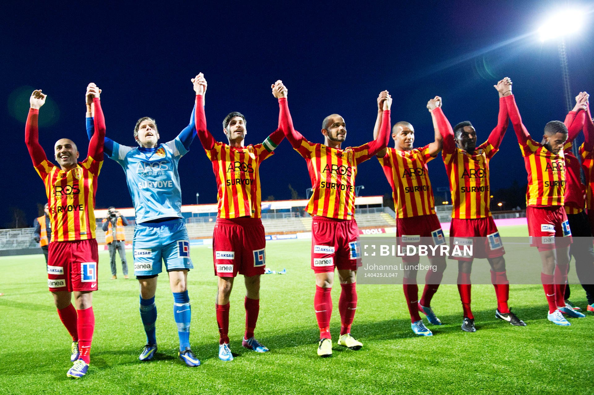 Syrianskas spelare jublar
