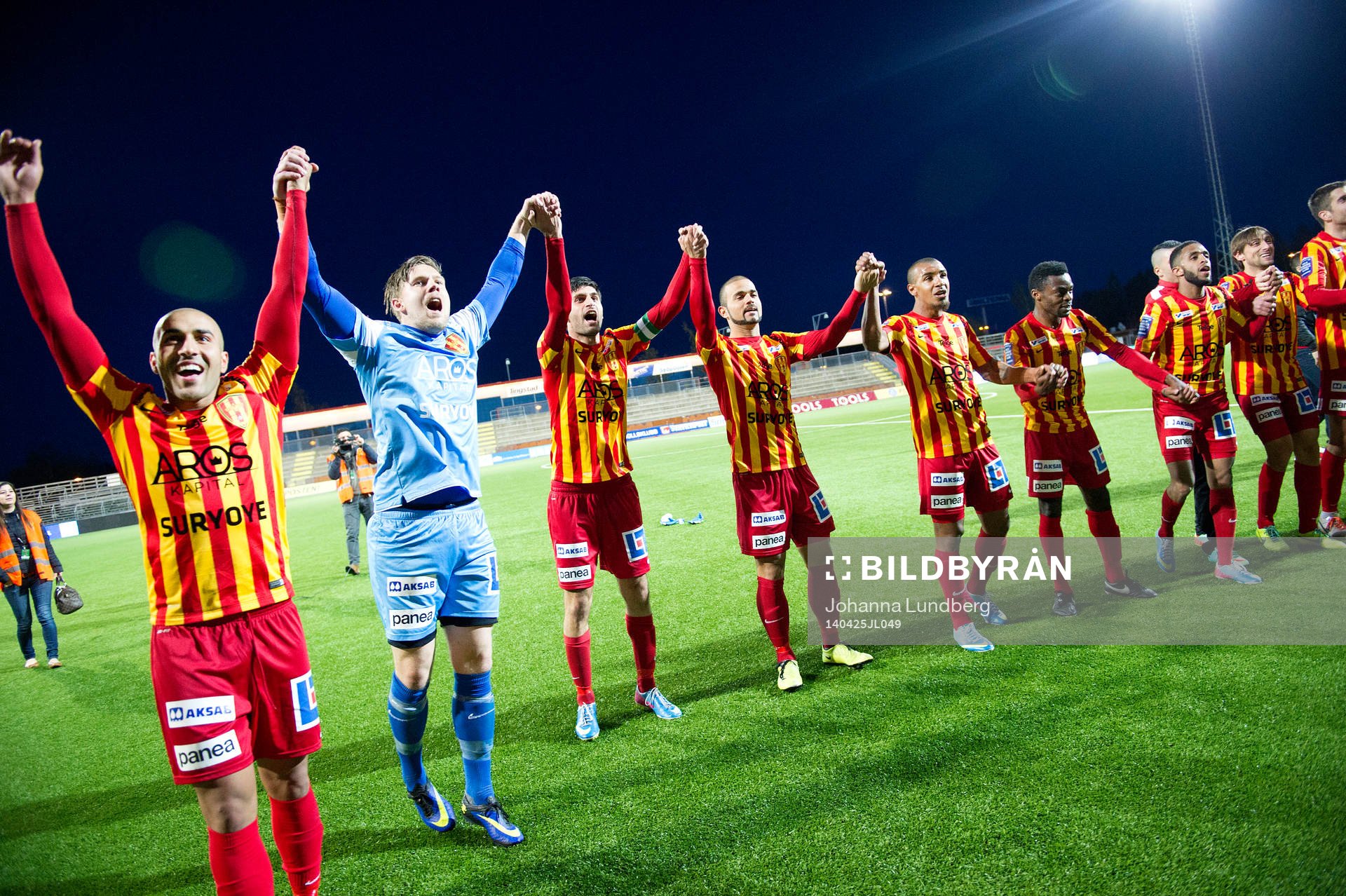 Syrianskas spelare jublar