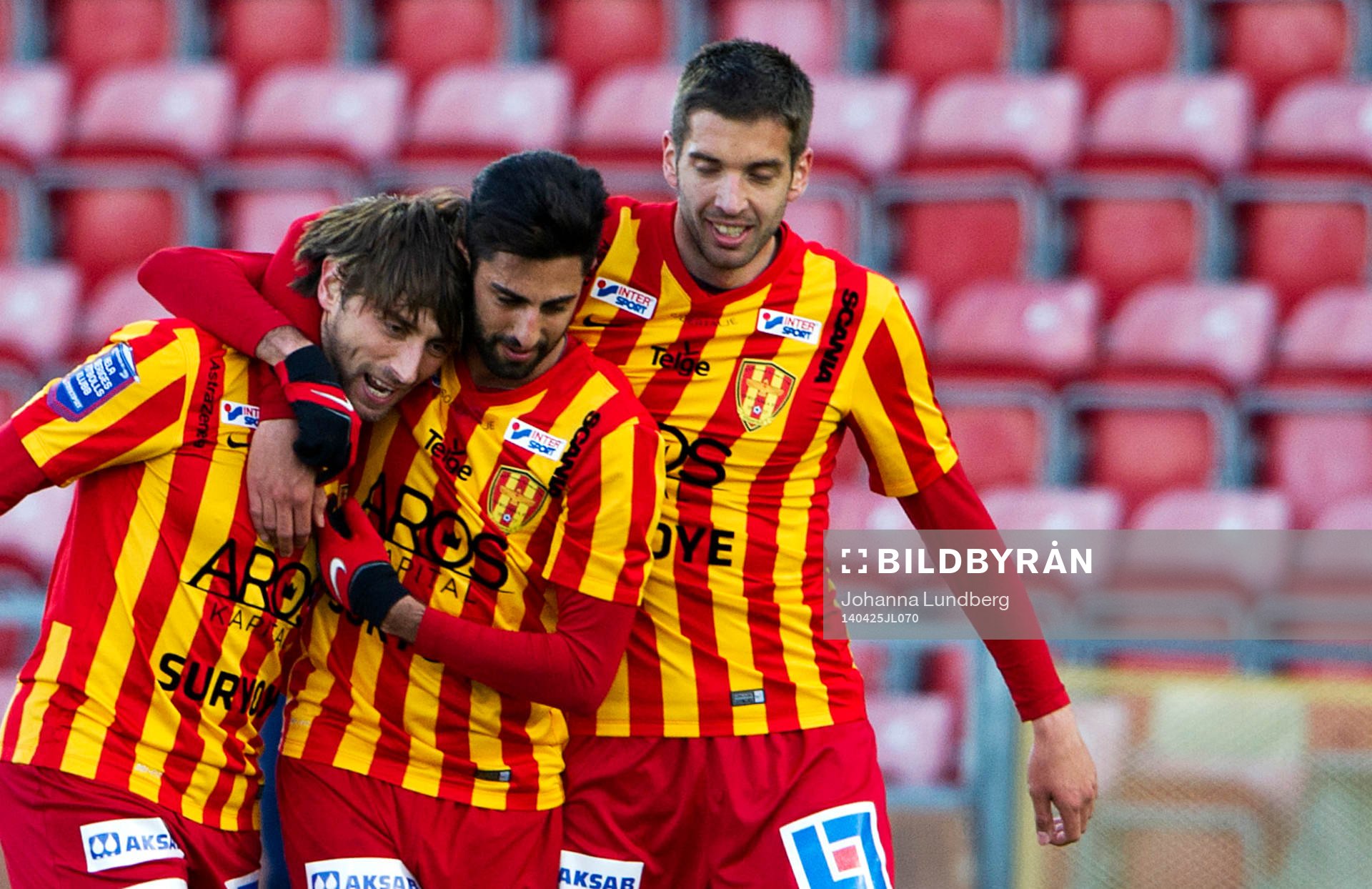 Syrianskas spelare jublar