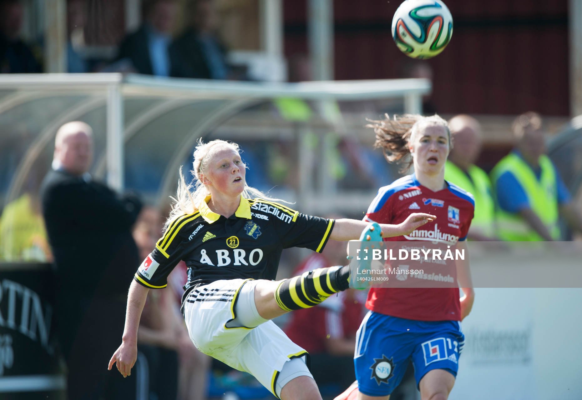 s Elin Bragnum i matchen i damallsvenskan mellan Vittsjö