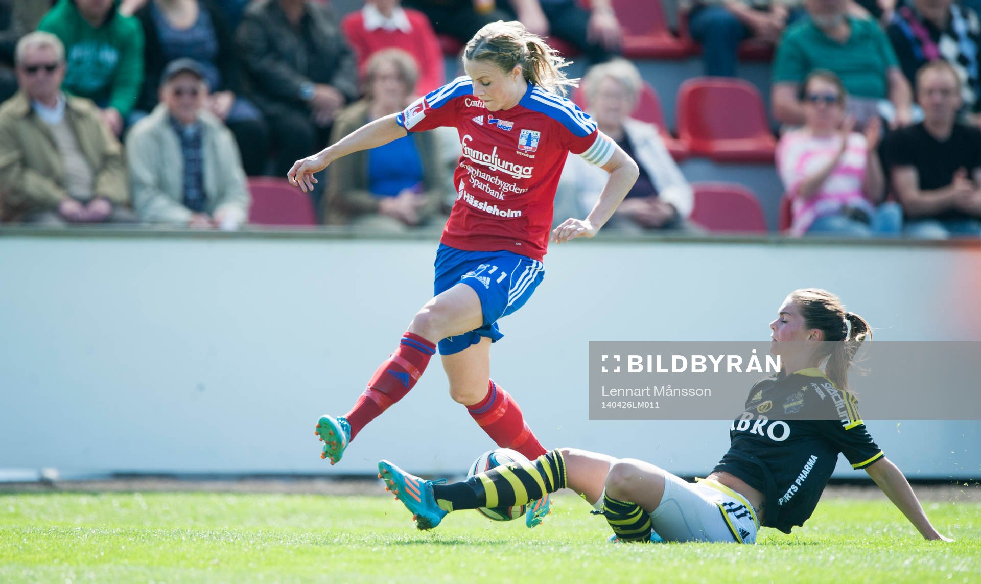 Vittsjös Sofie Andersson i matchen i damallsvenskan mellan