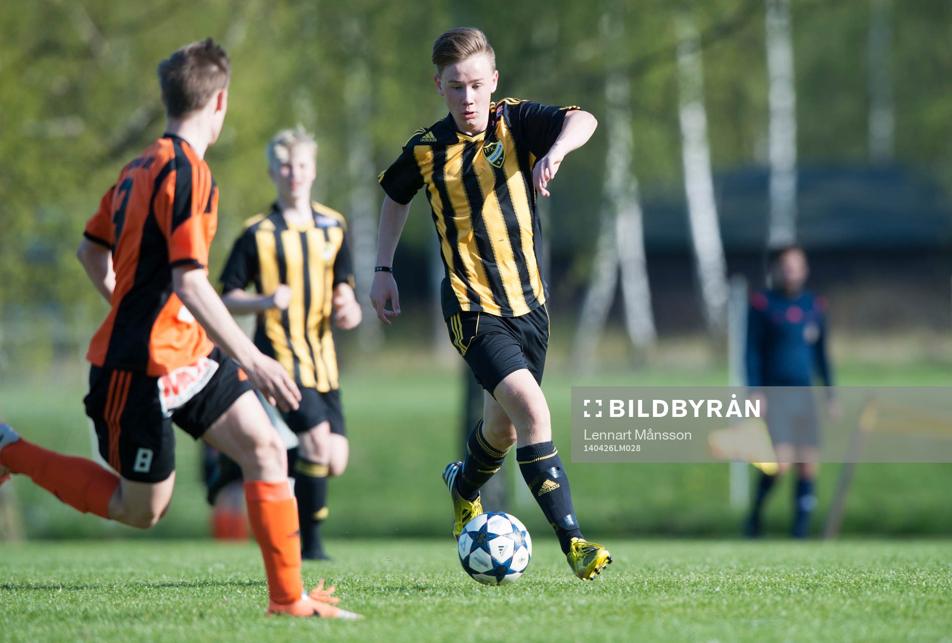 IFK Hässleholms Theo Ekström i matchen i