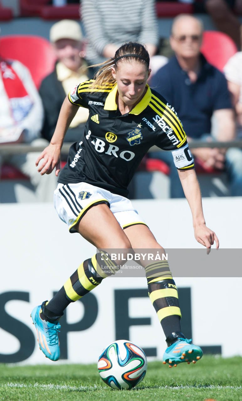 Petra Andersson, AIK  i matchen i damallsvenskan mellan