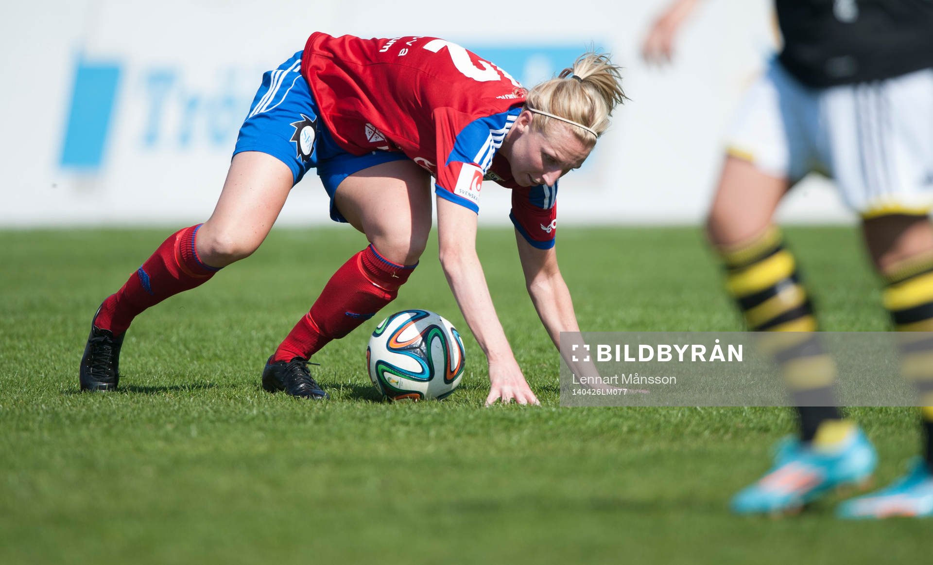 Vittsjös Sandra Adolfsson i matchen i damallsvenskan