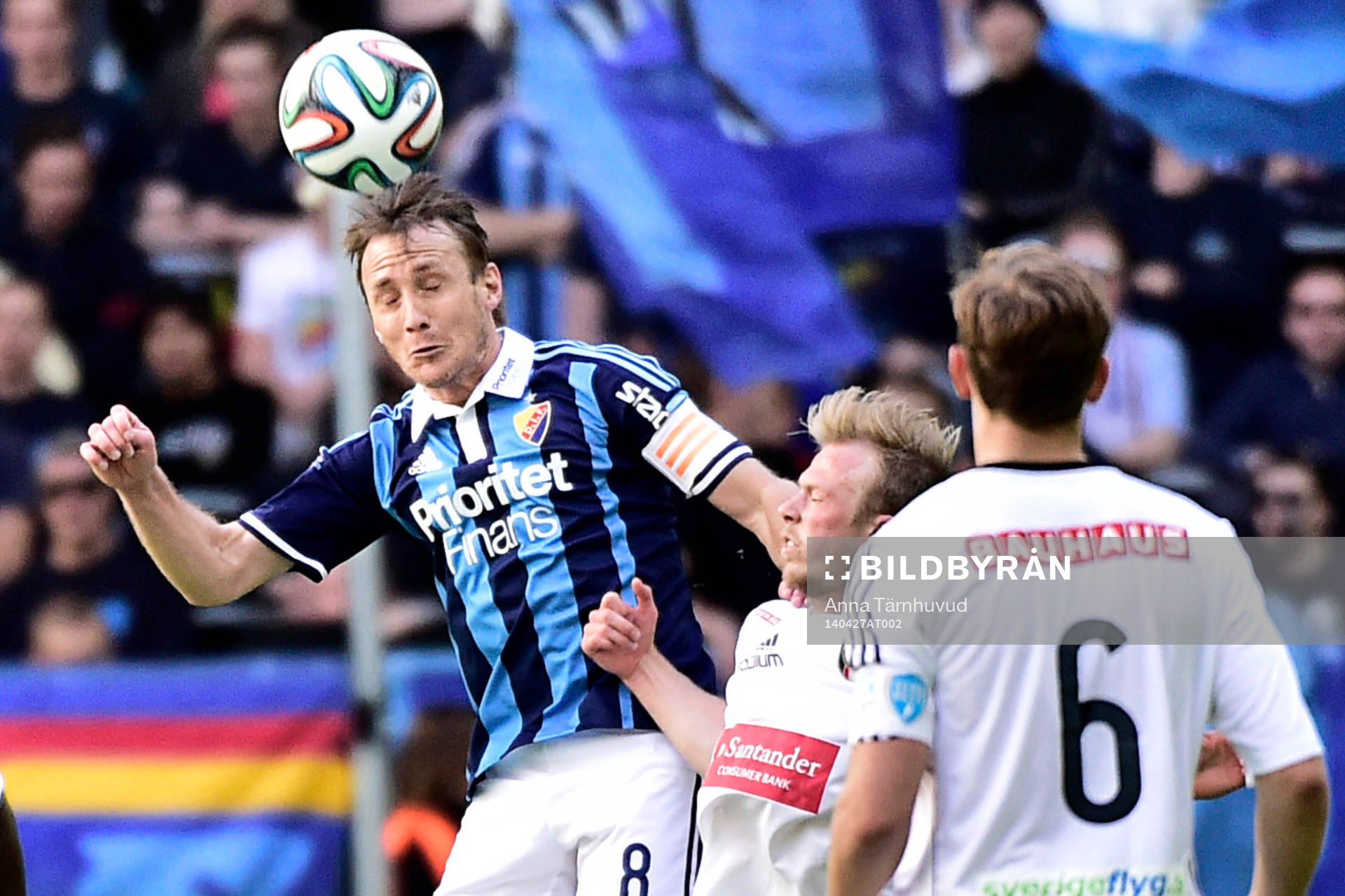 Djurgårdens Andreas Johansson nickar