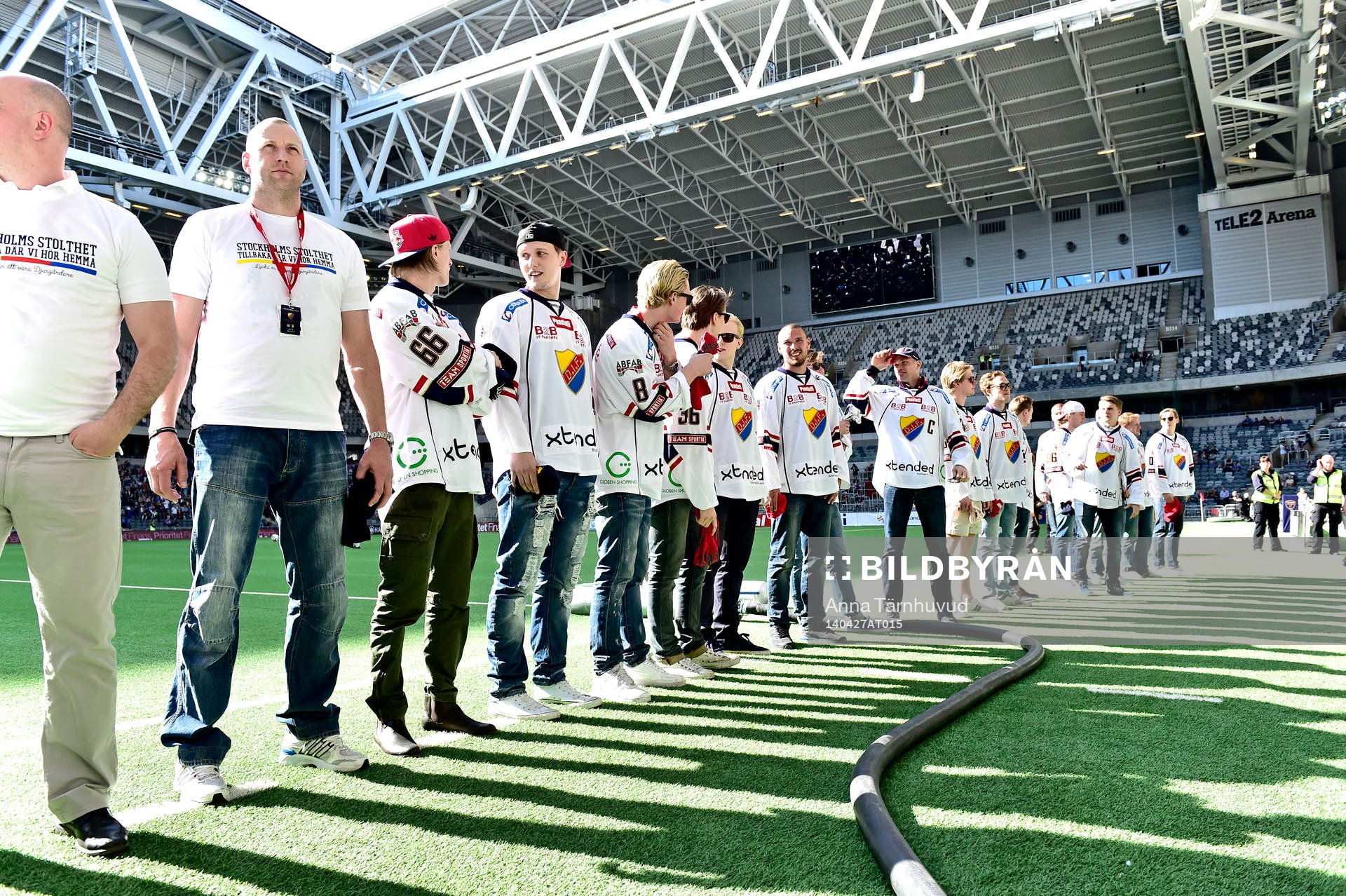 Djurgårdens hockeyspelare hyllas i pausen