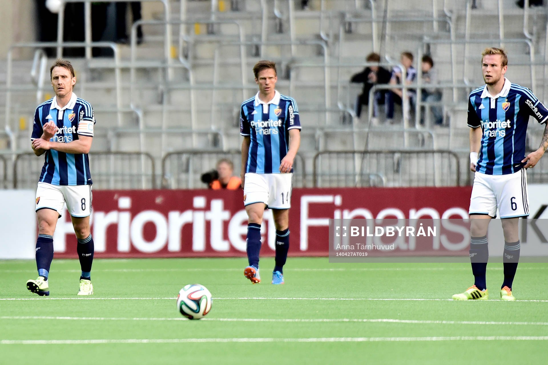 Djurgårdens spelare deppar