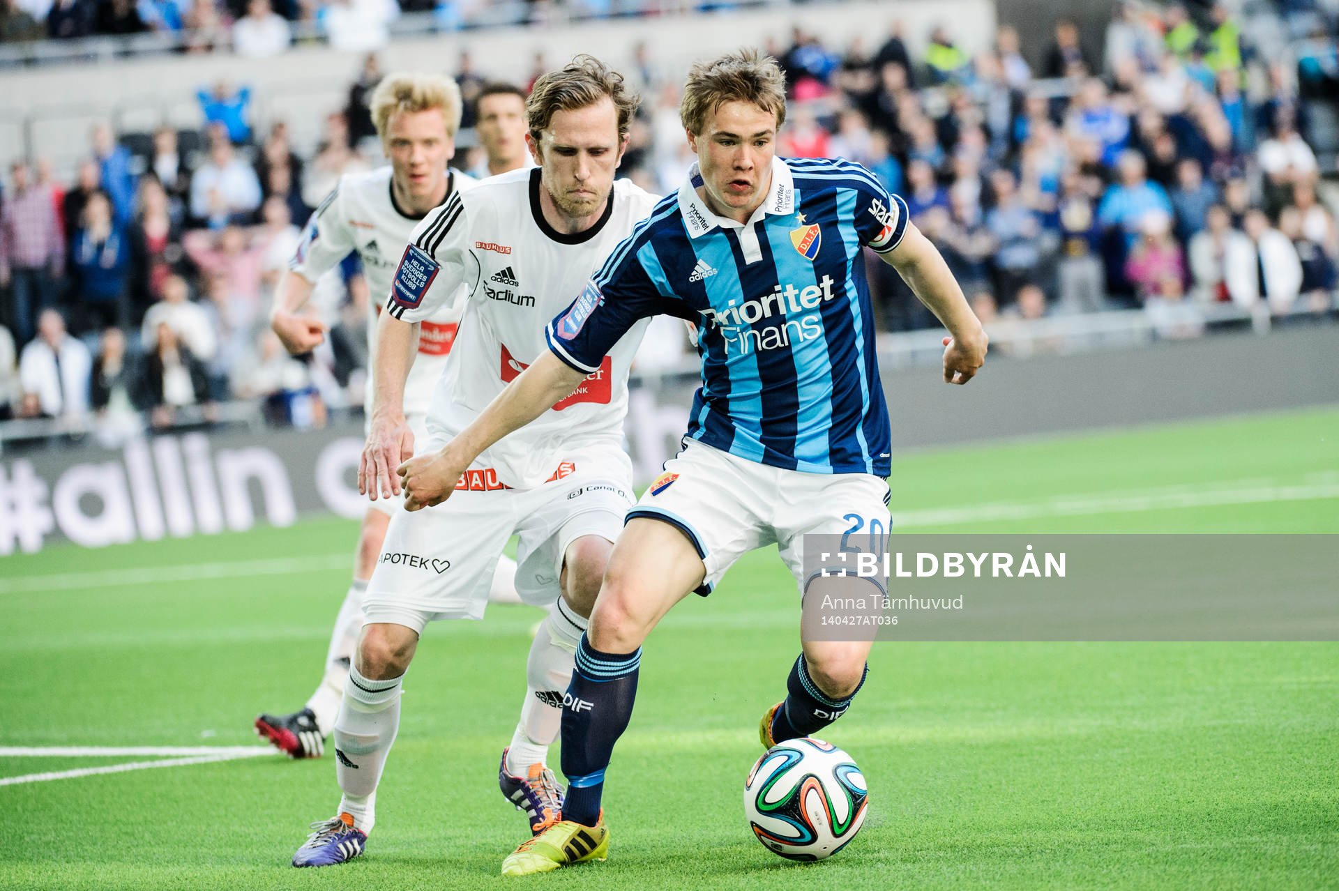 Brommapojkarnas Pontus Segerström och Djurgårdens Simon