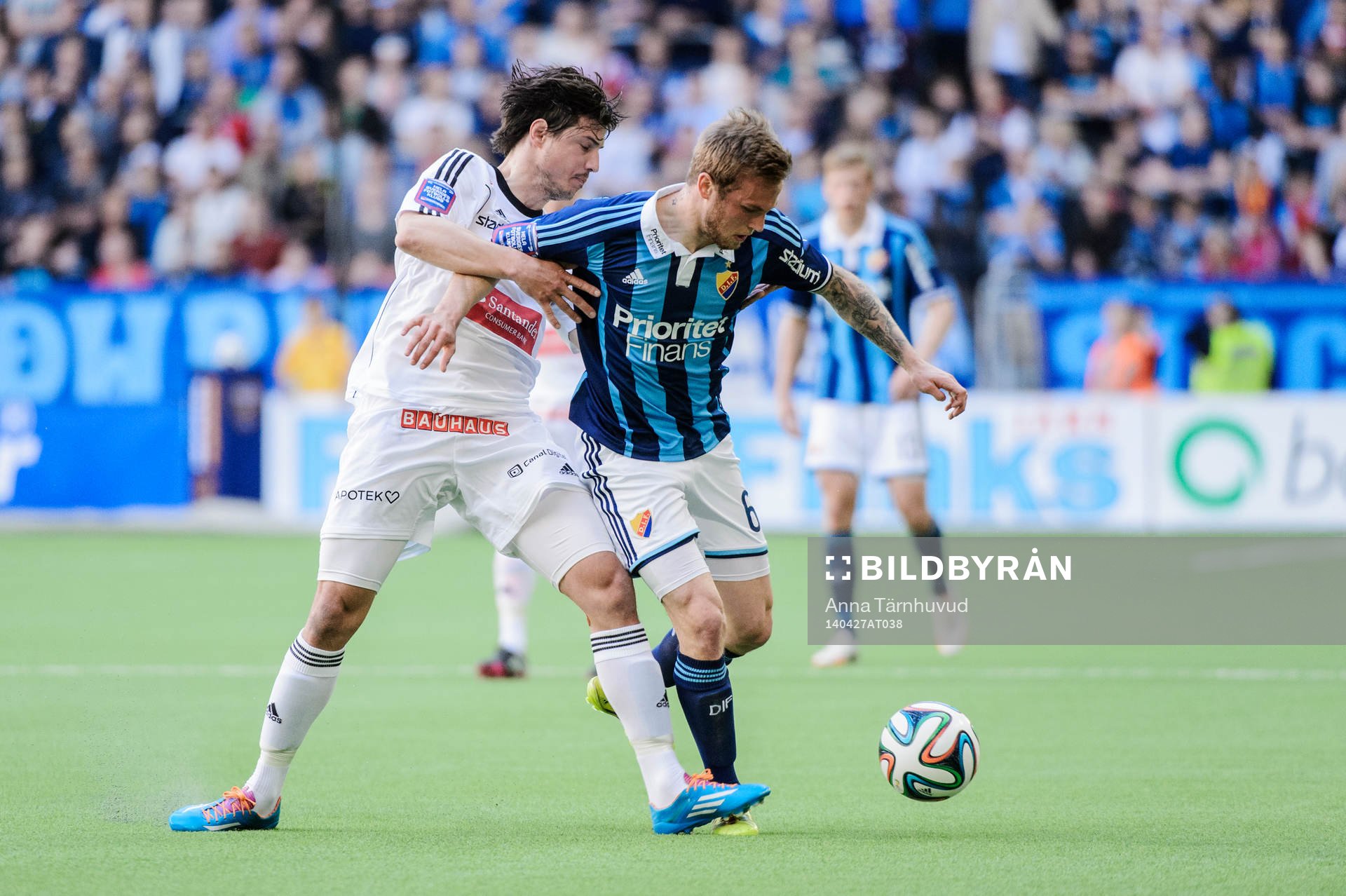 Brommapojkarnas Gabriel Petrovic och Djurgårdens