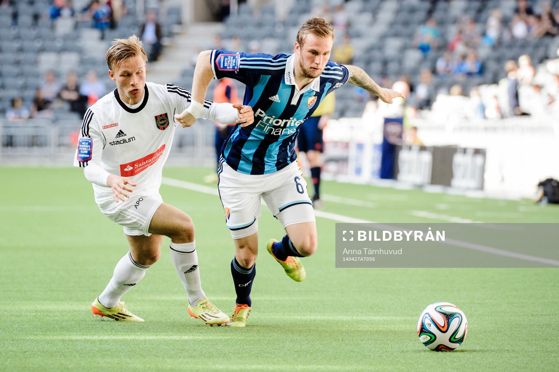 Brommapojkarnas Nicklas Bärkroth och Djurgårdens