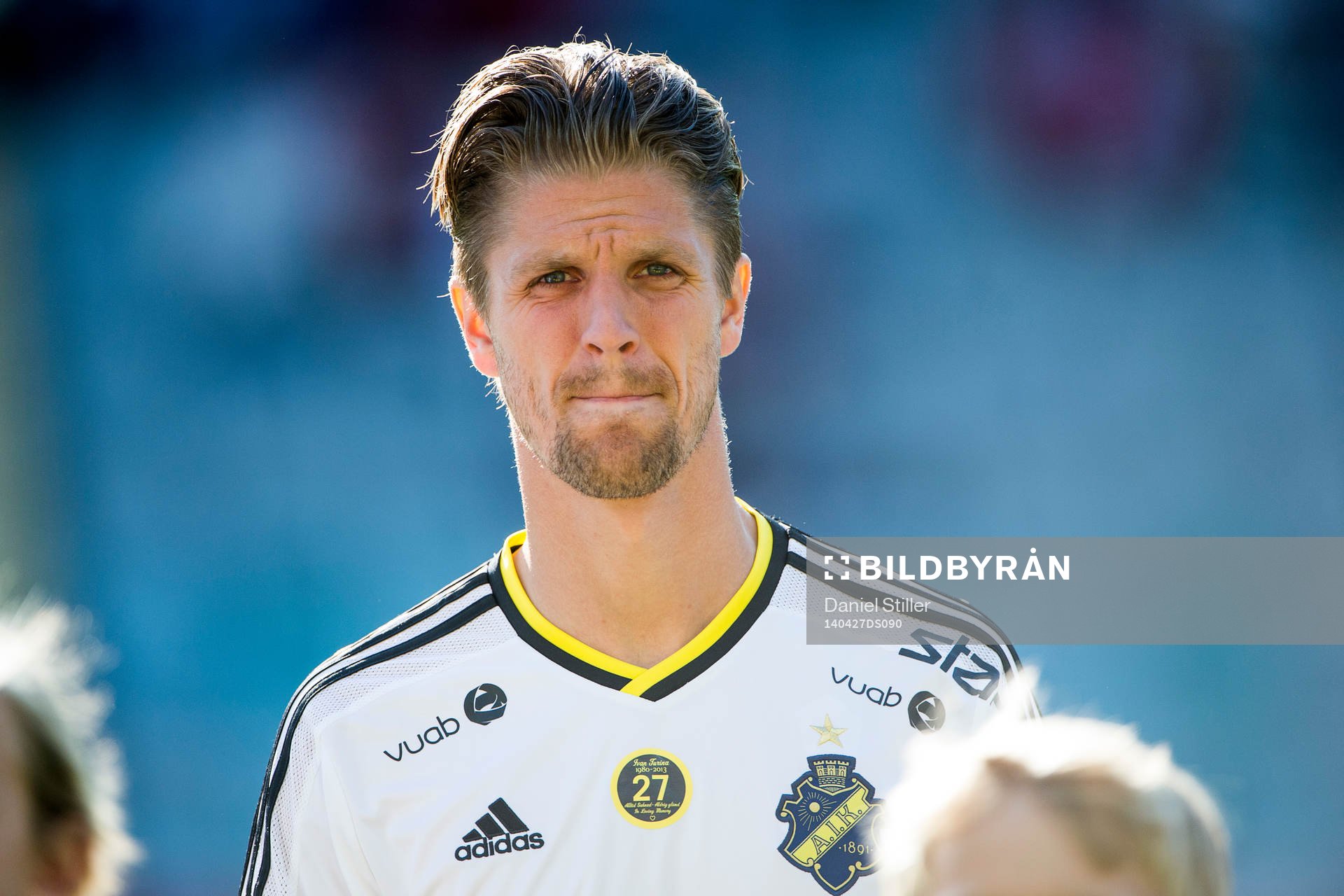 s Martin Lorentzson innan fotbollsmatchen i Allsvenskan