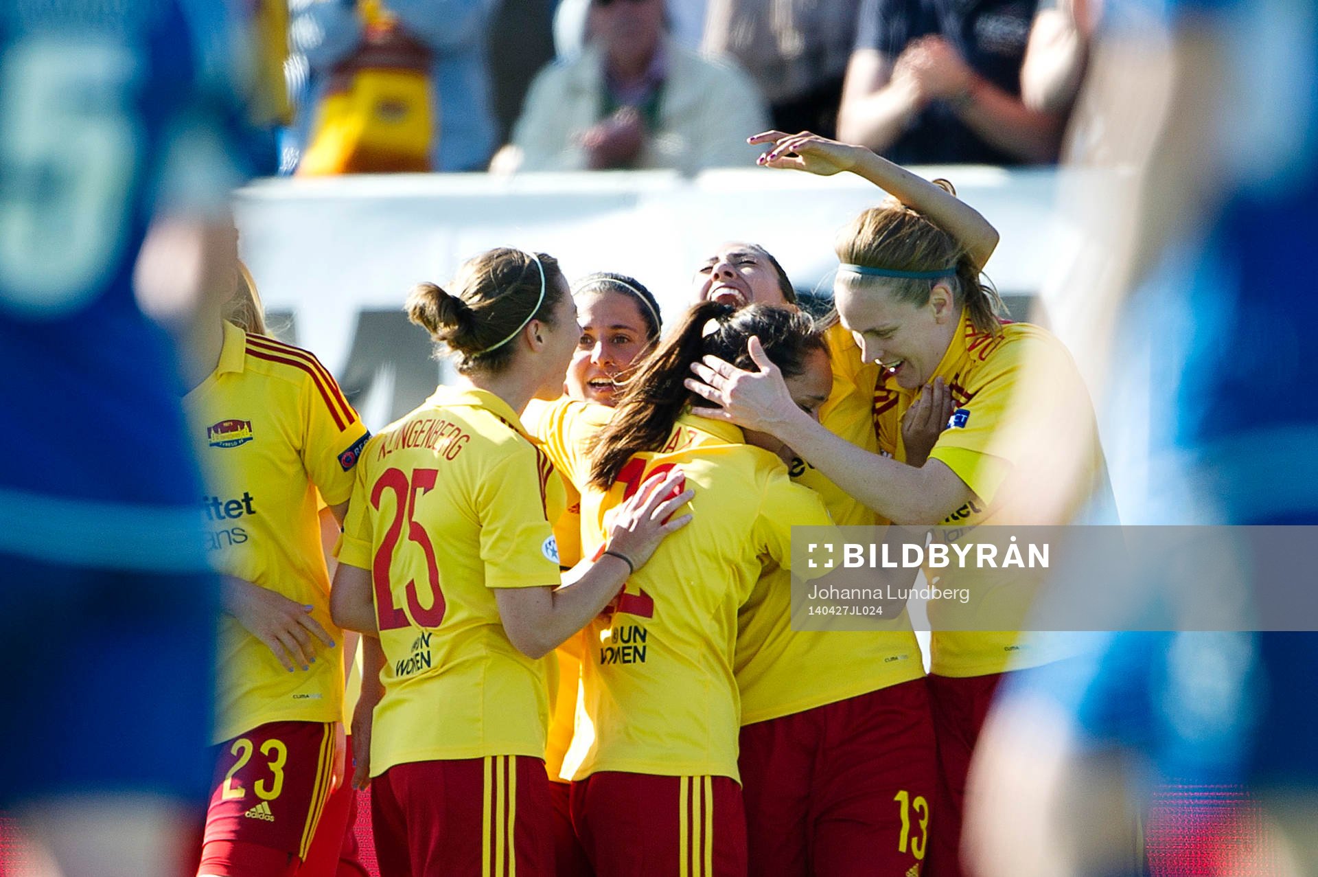 Tyresös spelare jublar