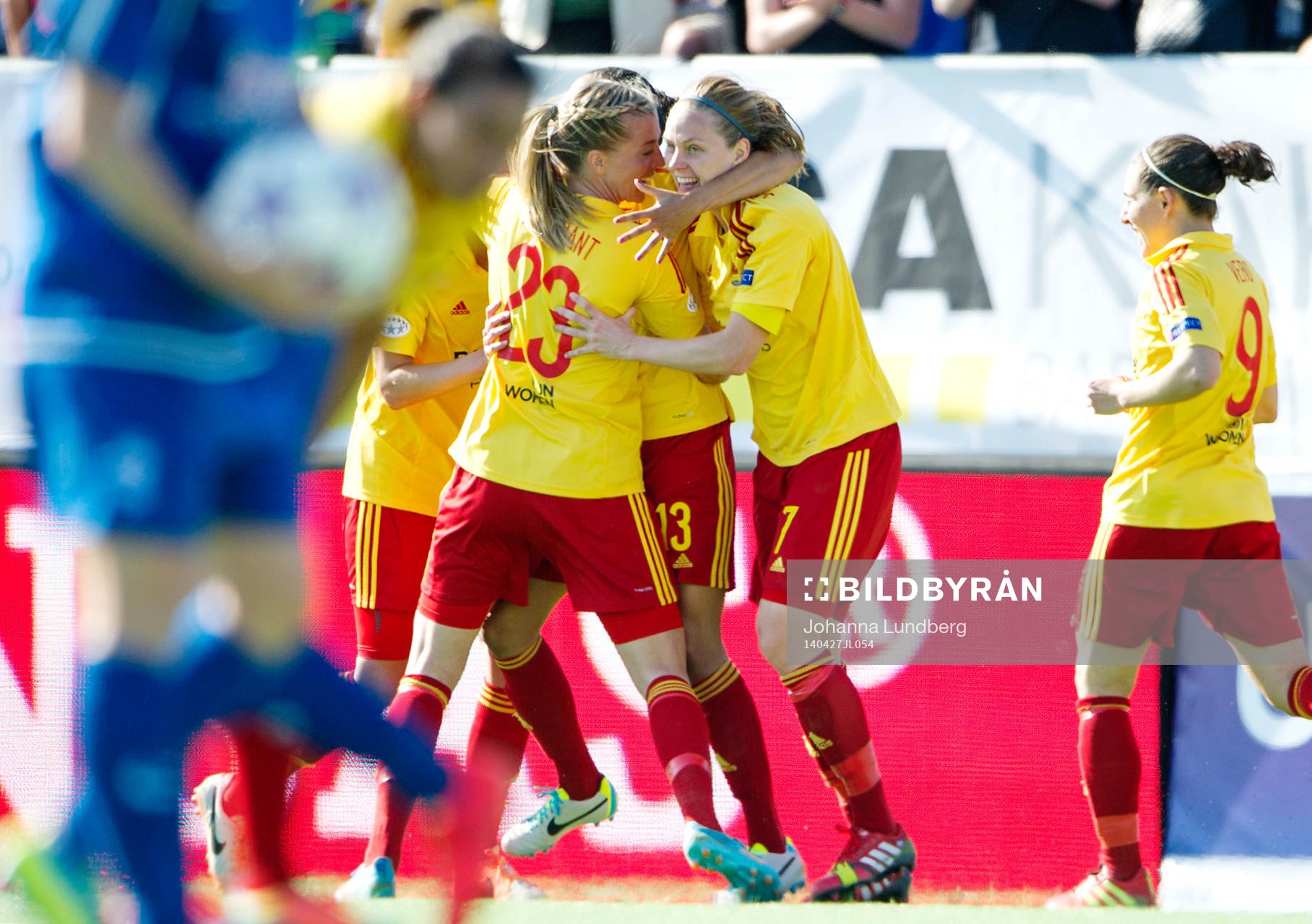Tyresös spelare jublar