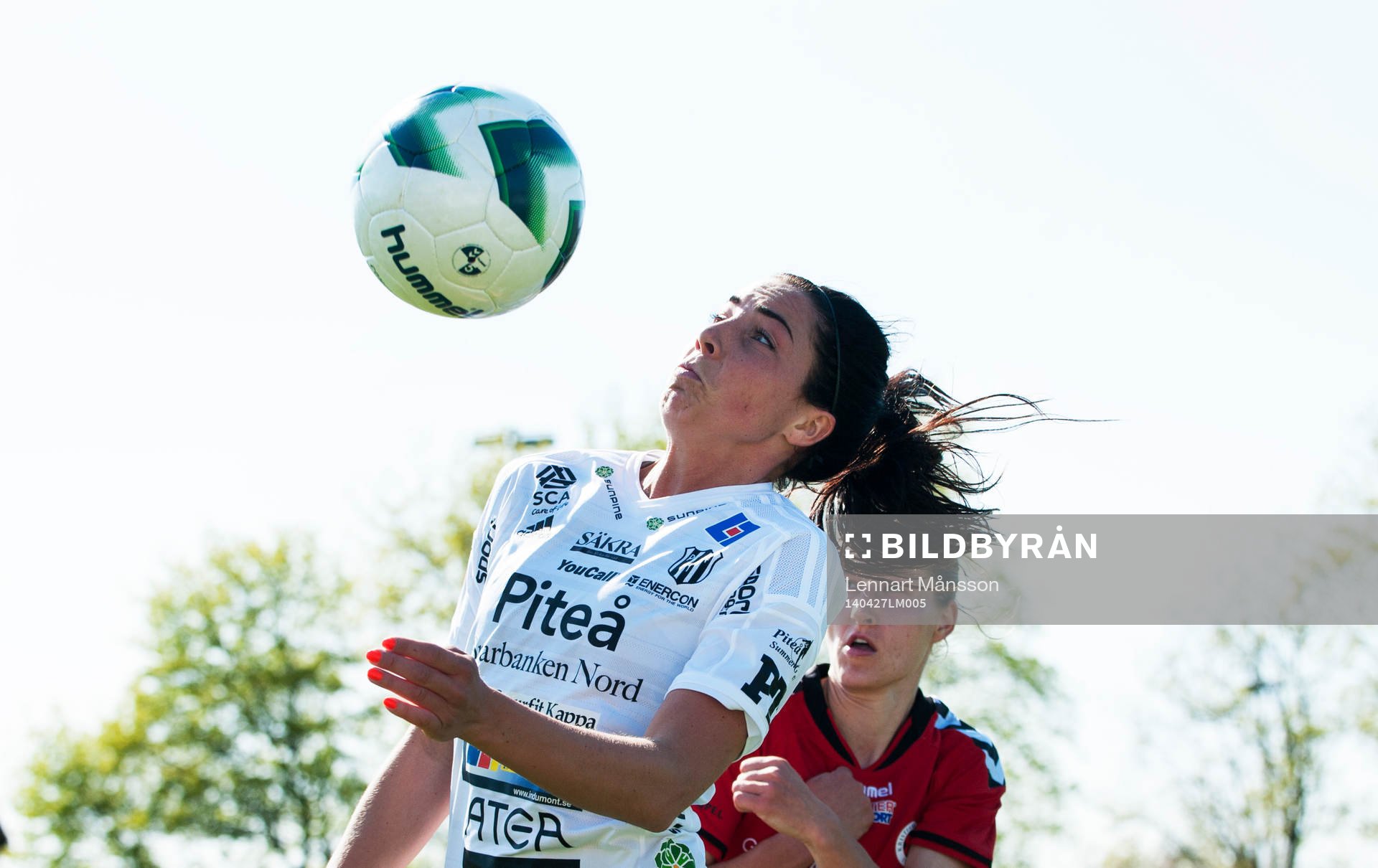 Piteås Clara Markstedt i matchen i damallsvenskan mellan