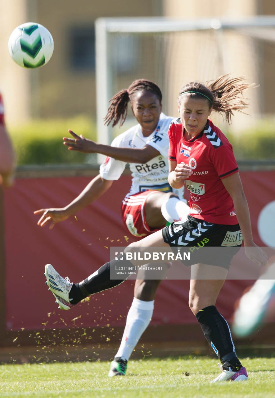 Piteås Francisca Ordega i matchen i damallsvenskan mellan