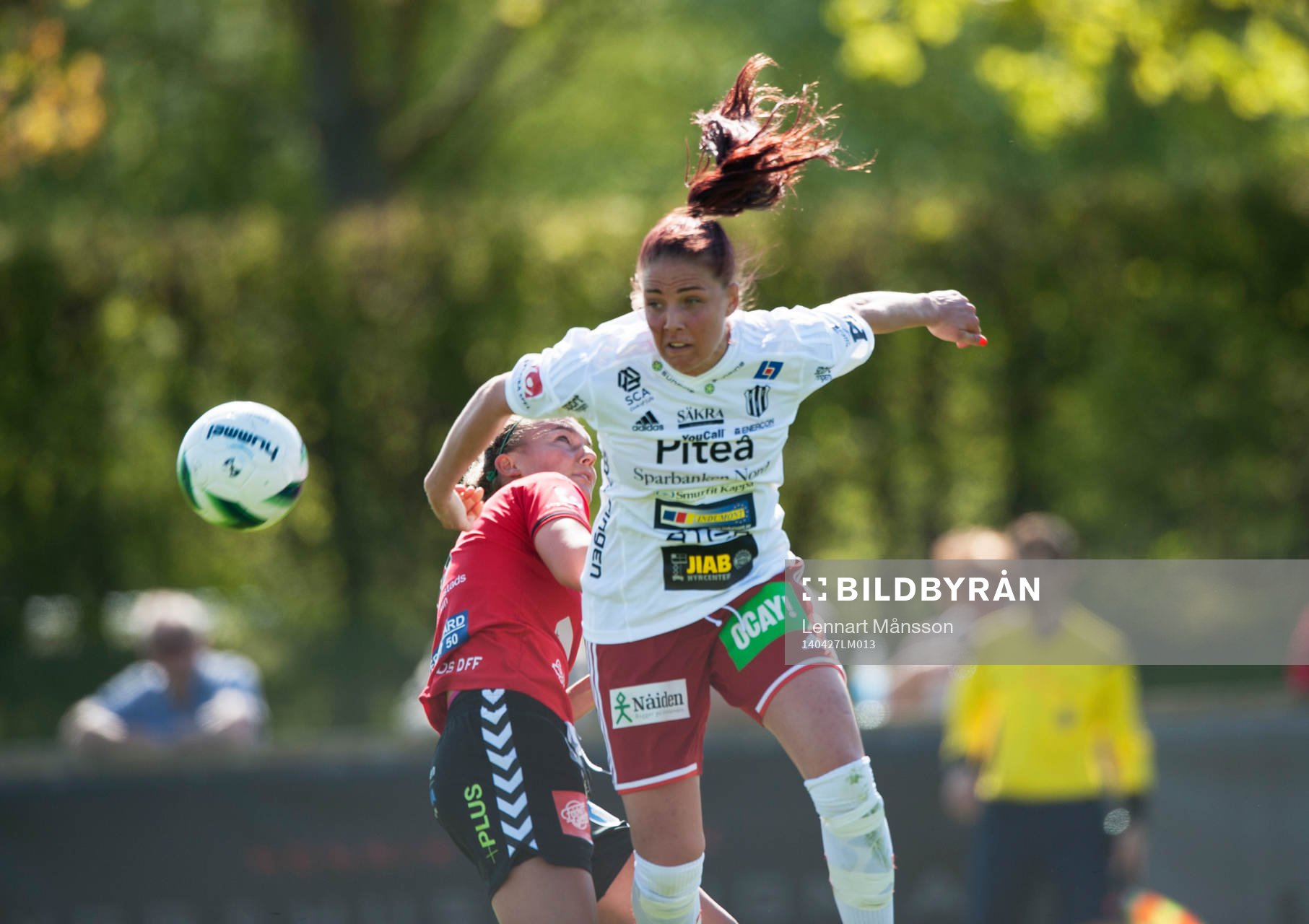 Piteås Clara Markstedt i matchen i damallsvenskan mellan