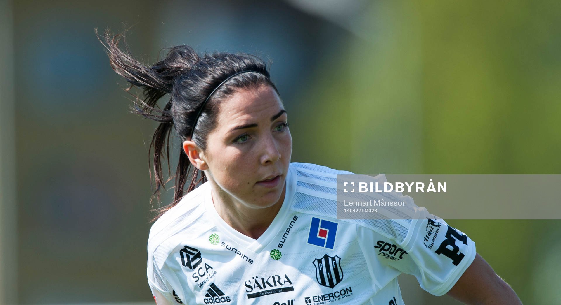 Piteås Clara Markstedt i matchen i damallsvenskan mellan