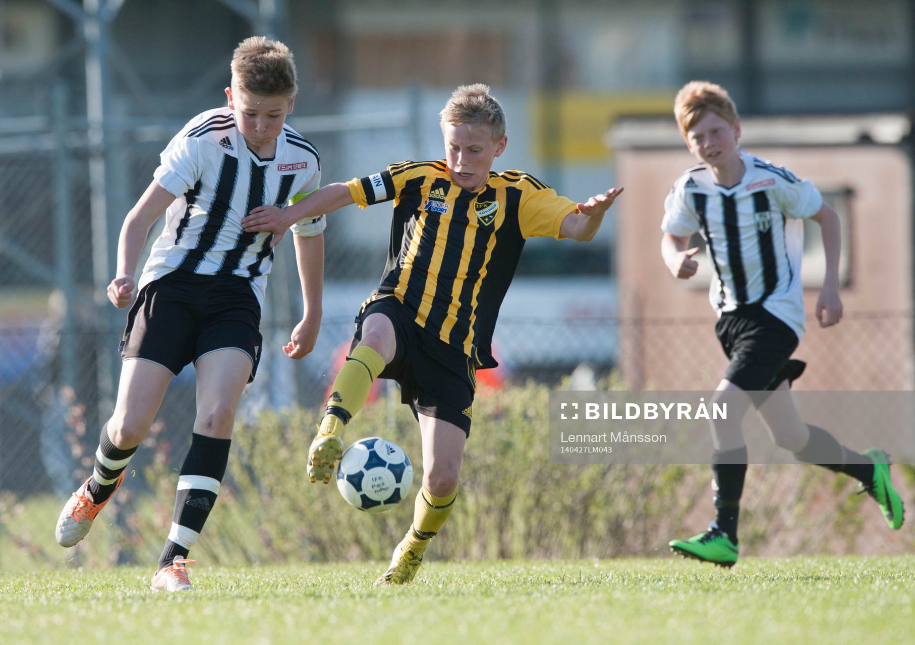 i matchen för pojkar födda 2002 mellan IFK Hässleholm