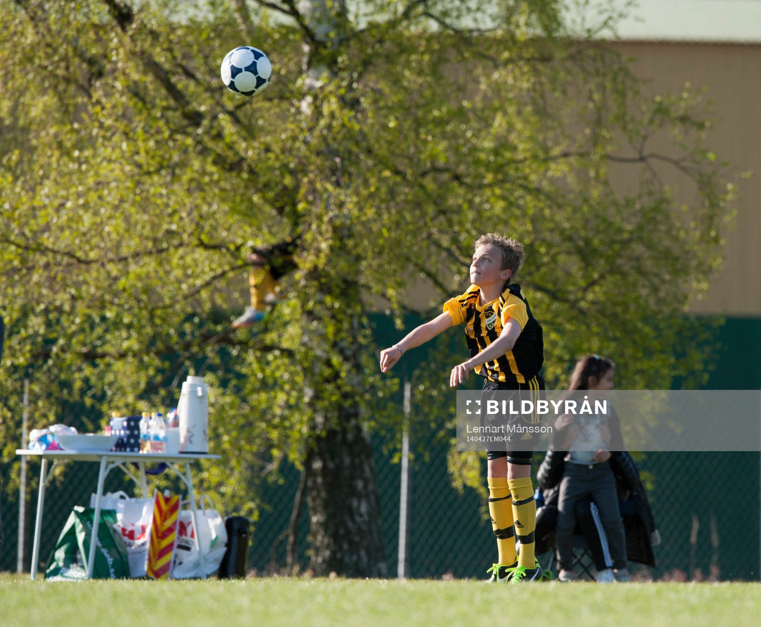 Inkast i matchen för pojkar födda 2002 mellan IFK