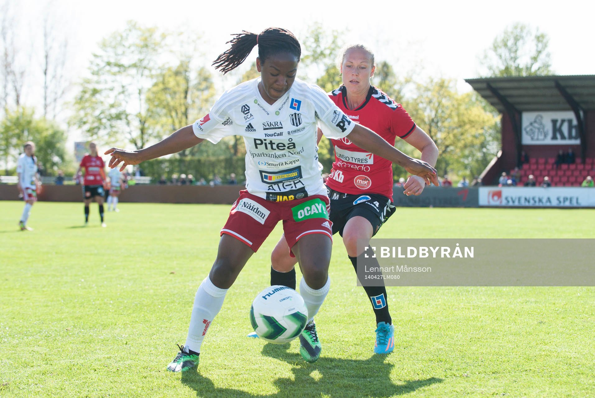 Piteås Francisca Ordega i matchen i damallsvenskan mellan