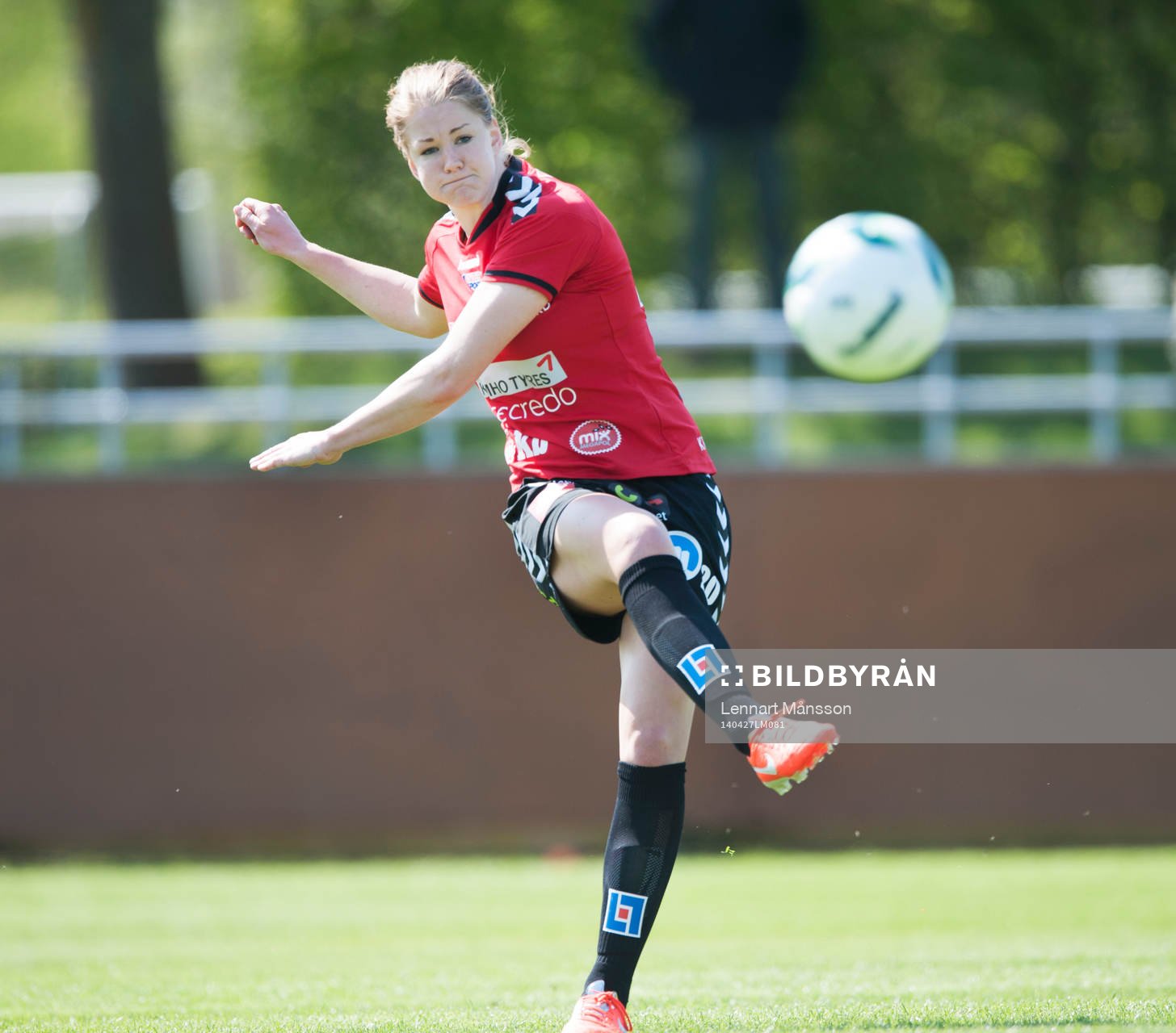 Kristianstads Mia Carlsson i matchen i damallsvenskan