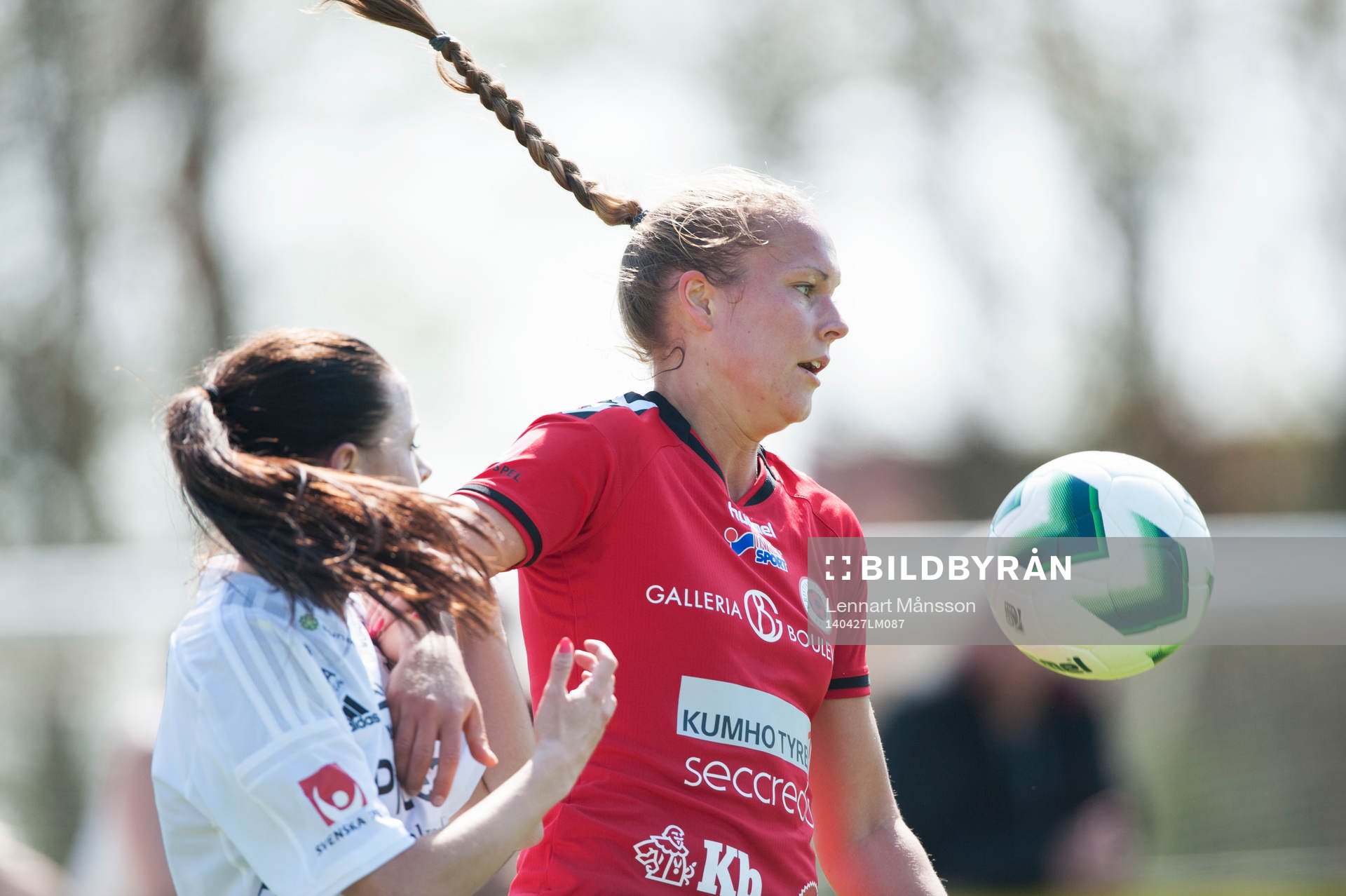 Kristianstads Therese Andersson i matchen i damallsvenskan