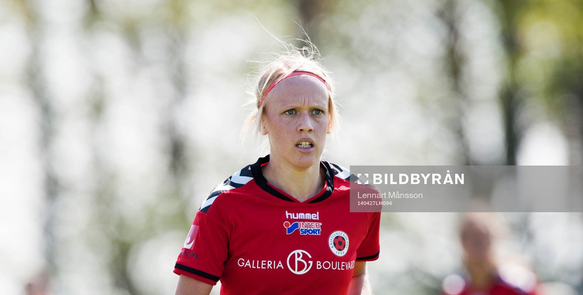 Kristianstads Linnea Liljegärd i matchen i damallsvenskan