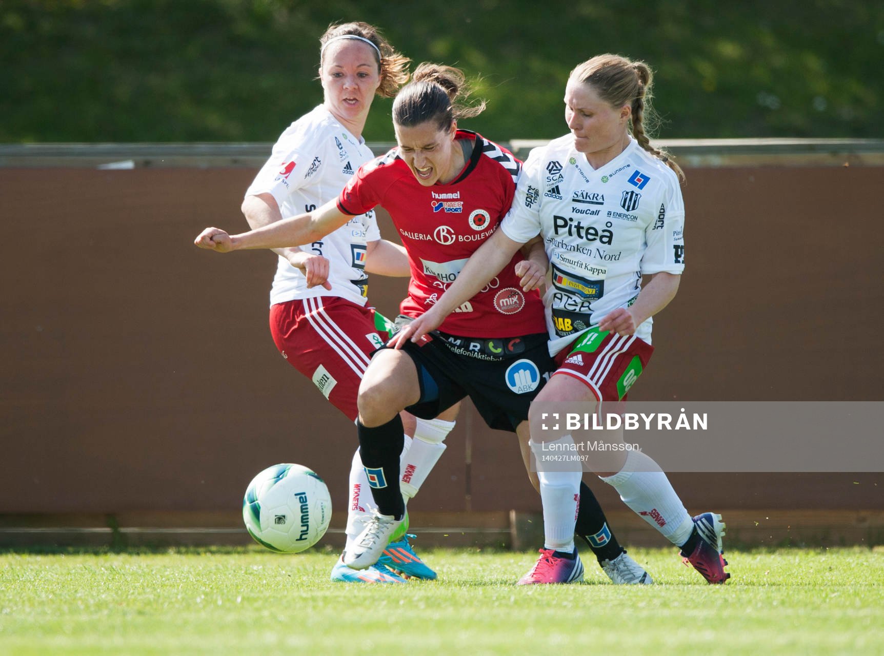 Kristianstads Johanna Rasmussen i matchen i damallsvenskan