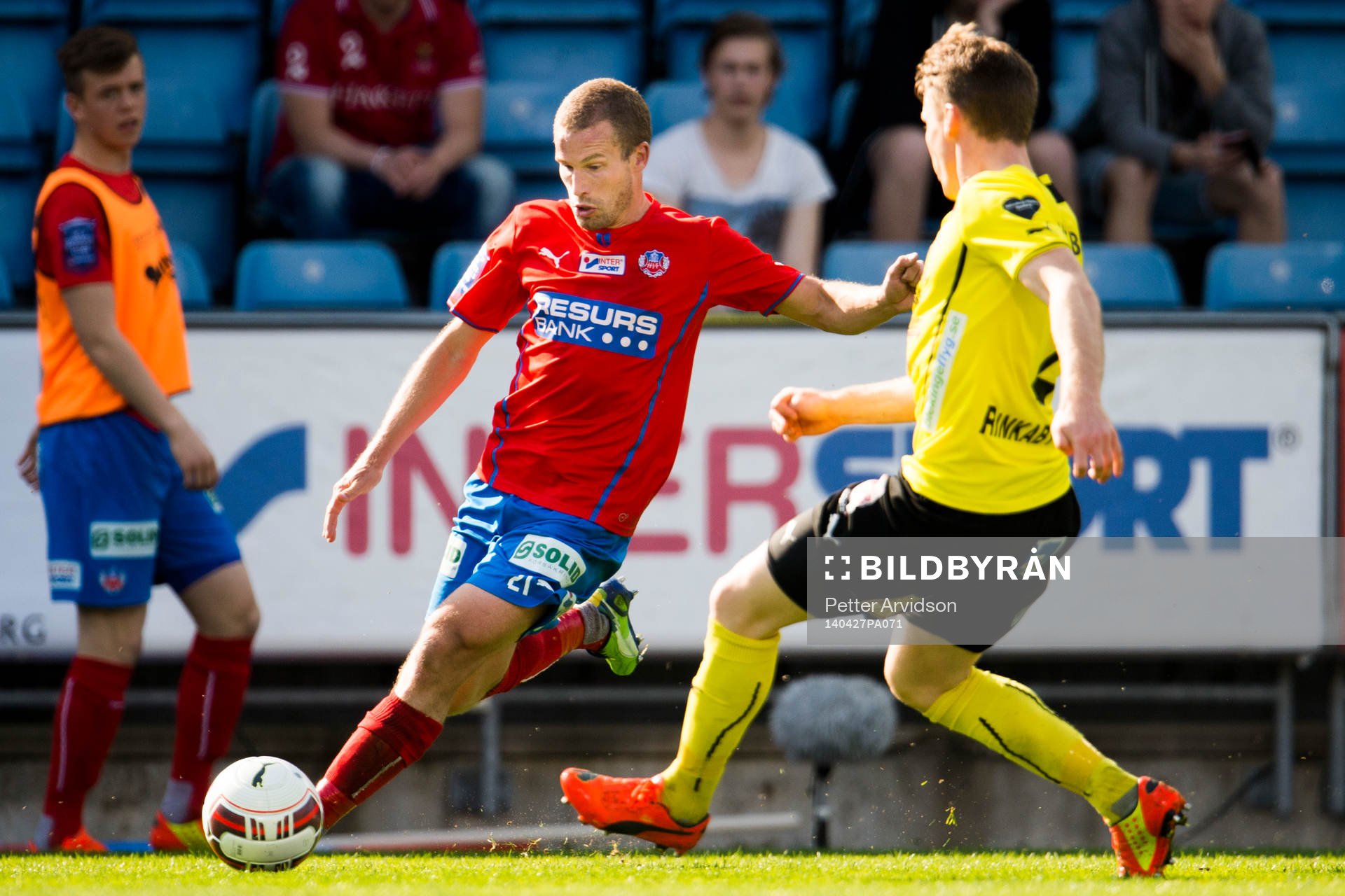 Helsingborgs Christoffer Andersson och Mjällbys Viktor