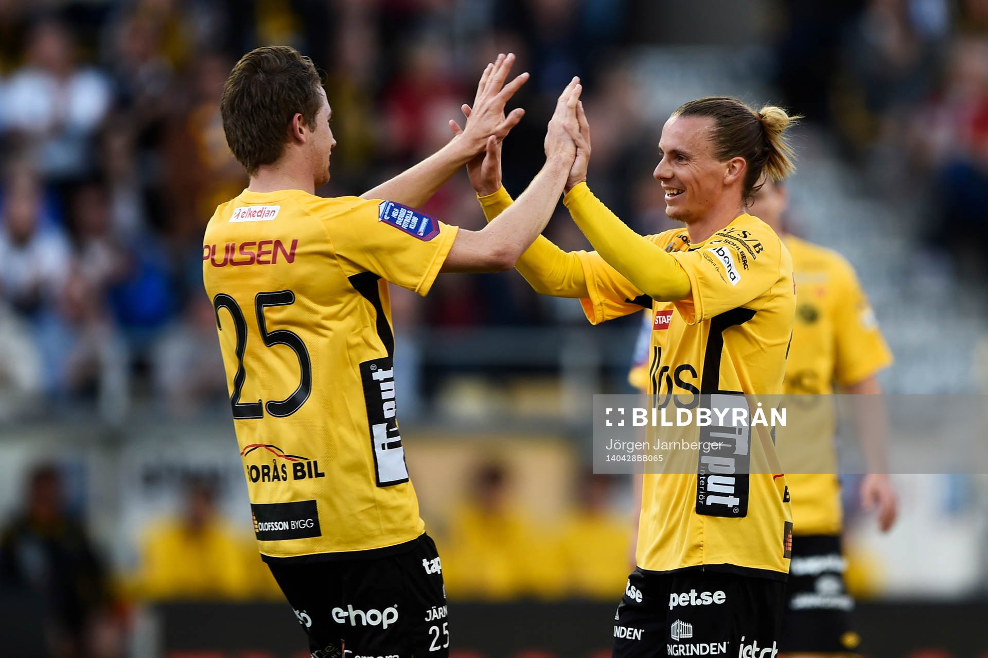 Elfsborgs Marcus Rohdén och Niklas Hult jublar