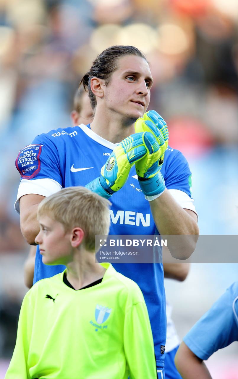Norrköpings målvakt David Mitov Nilsson