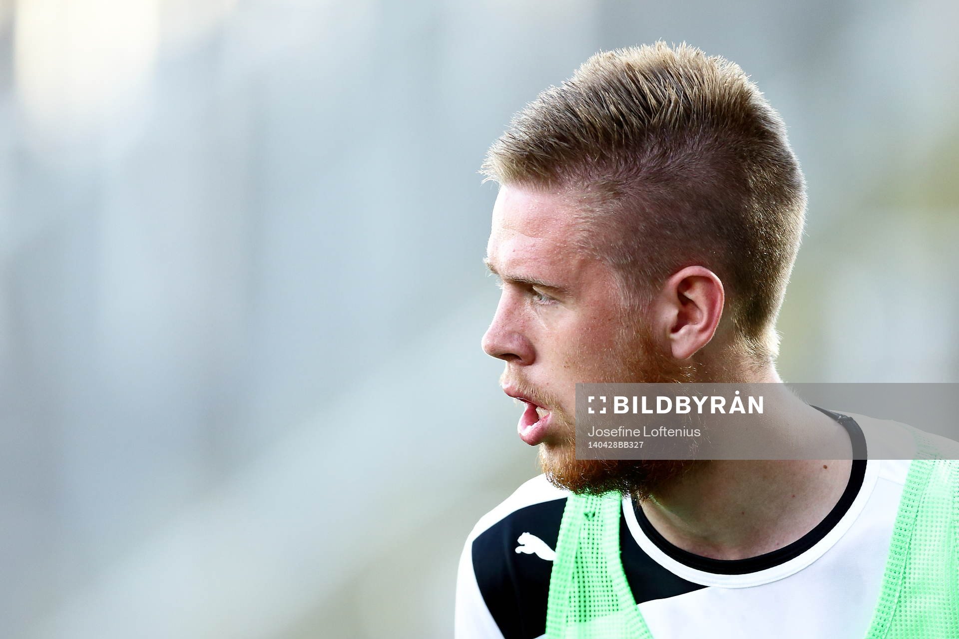 Malmös Pontus Jansson innan fotbollsmatchen i allsvenskan