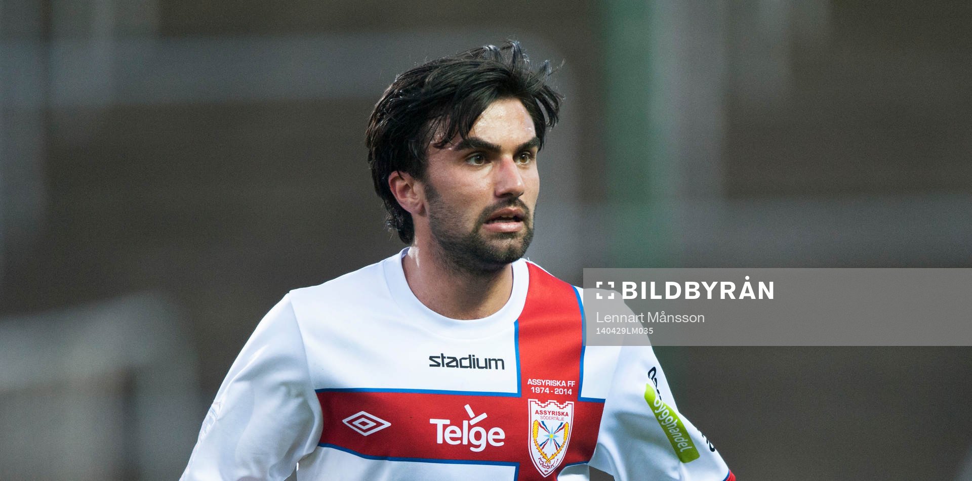 Assyriskas David Durmaz i matchen i Superettan i fotboll