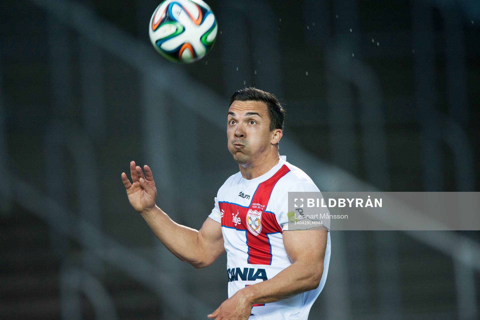 Assyriskas Hezha Agai i matchen i Superettan i fotboll