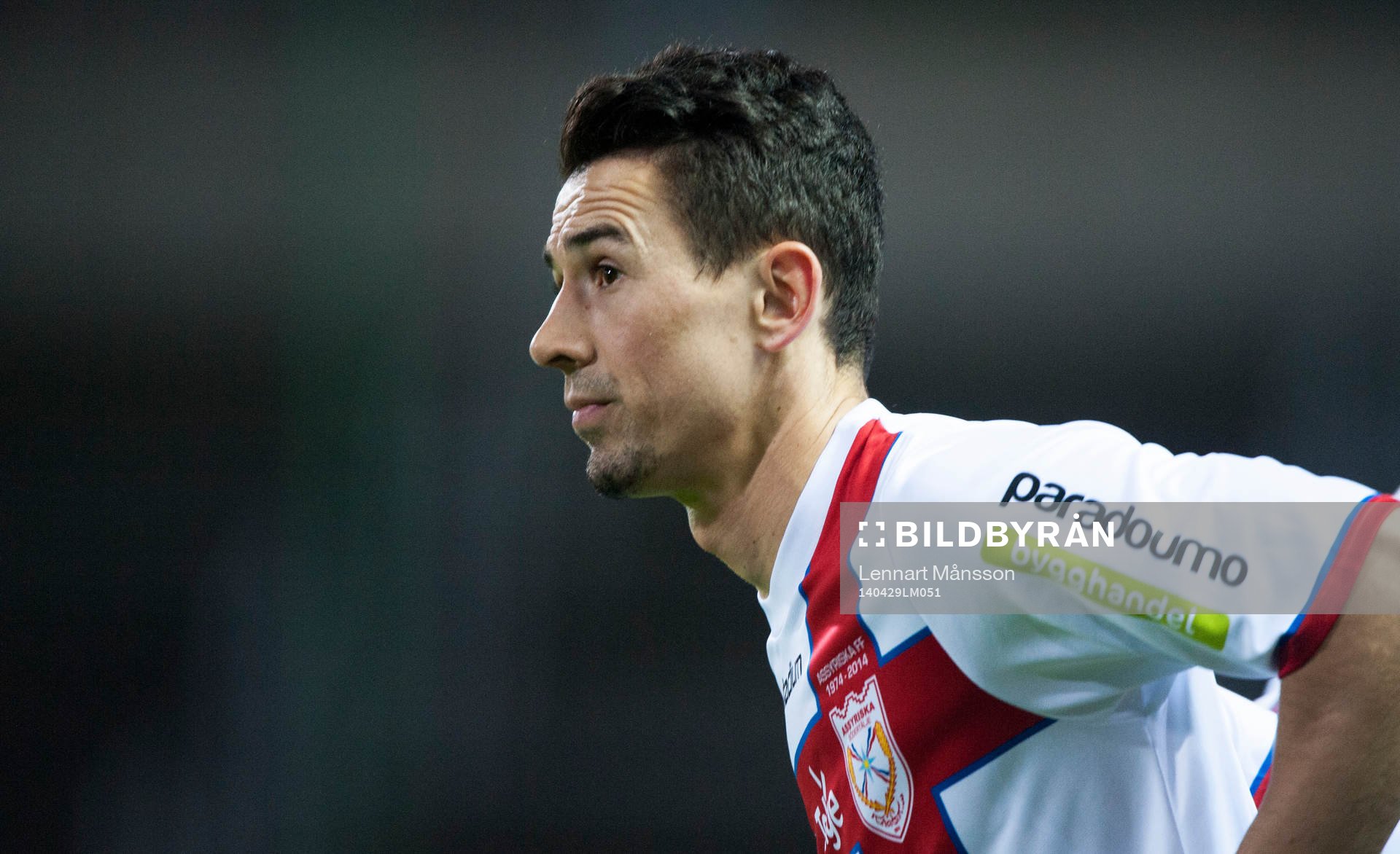 Assyriskas Fuad Hyseni i matchen i Superettan i fotboll
