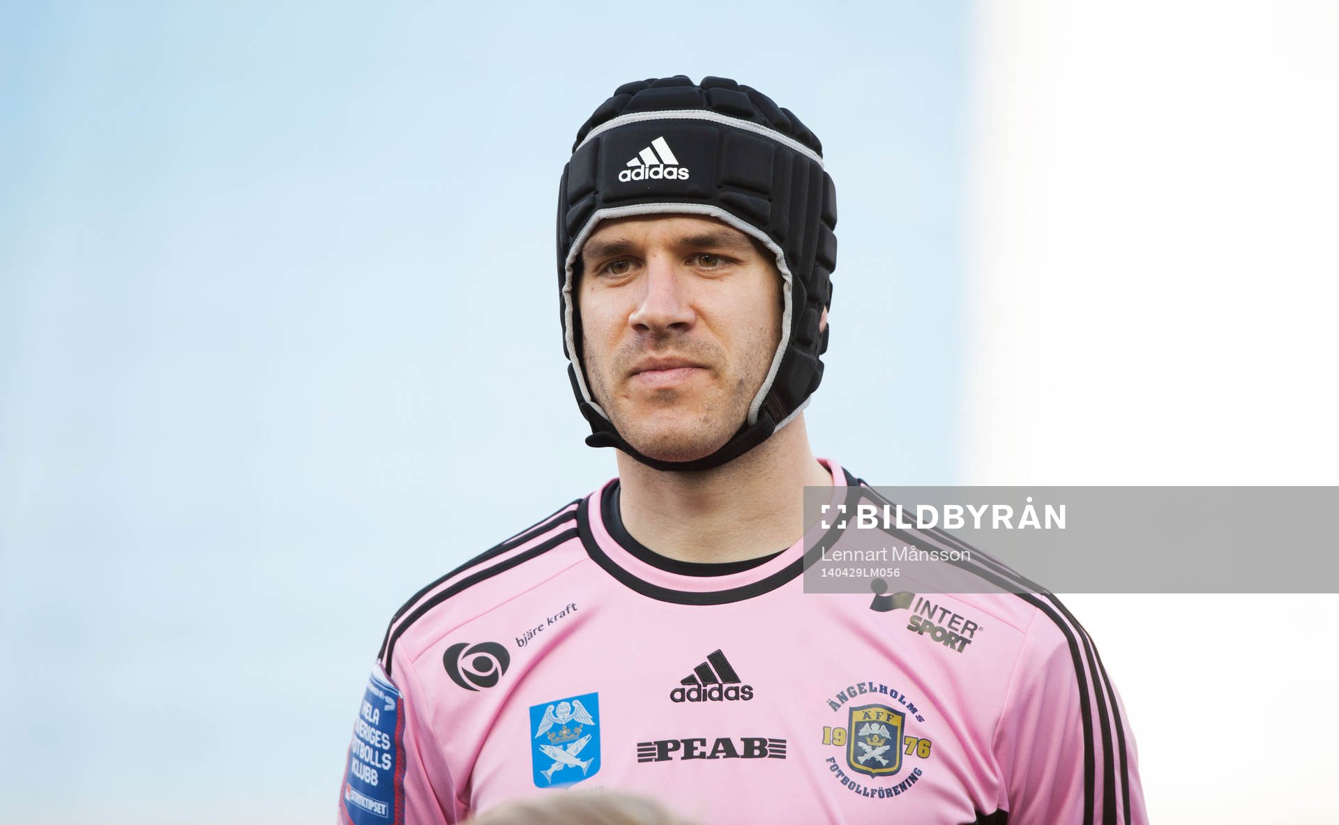 Ängelholms målvakt Matt Pyzdrowski i matchen i Superettan i fotboll mellan Ängelholm och Assyriska i Helsingborg 29  april 2014.