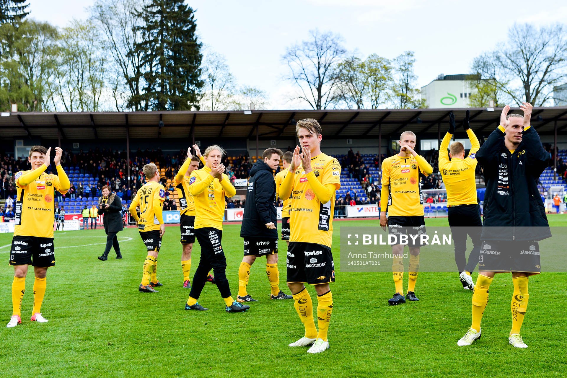 Elfsborgs spelar tackar publiken