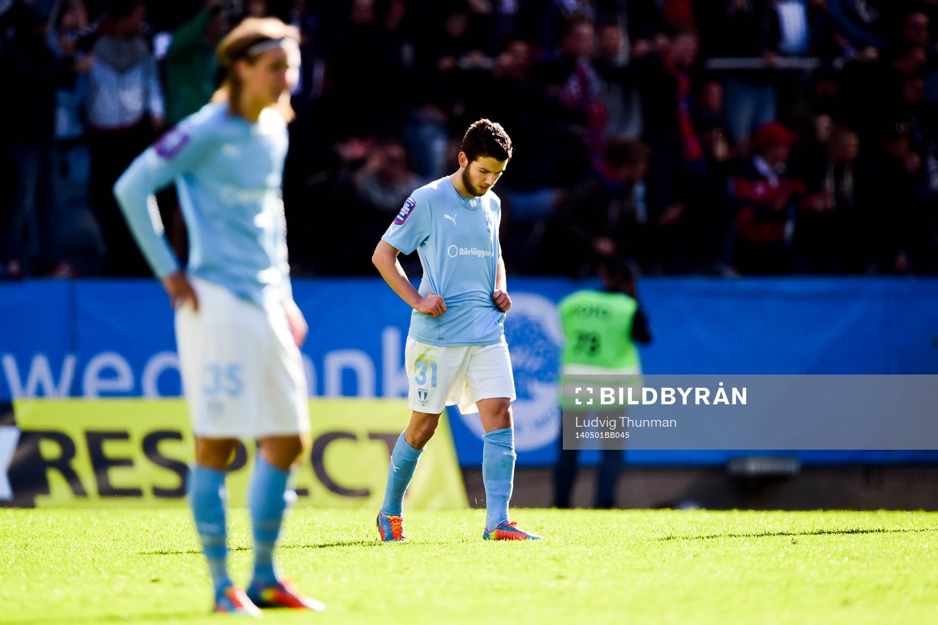Malmö FFs Erdal Rakip och Pawel Cibicki deppar