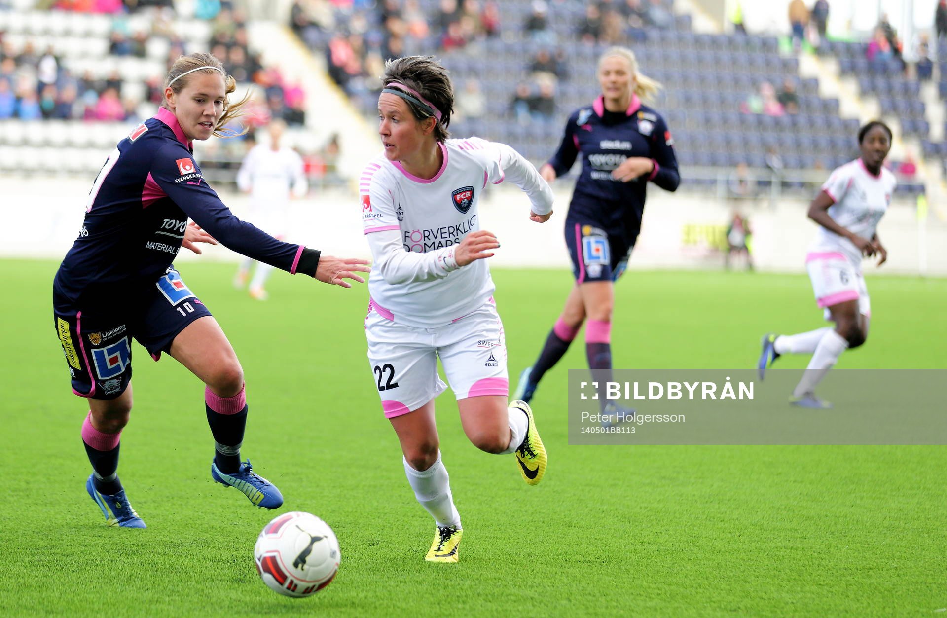 Linköpings Emma Lennartsson och Rosengårds Kathleen Radtke