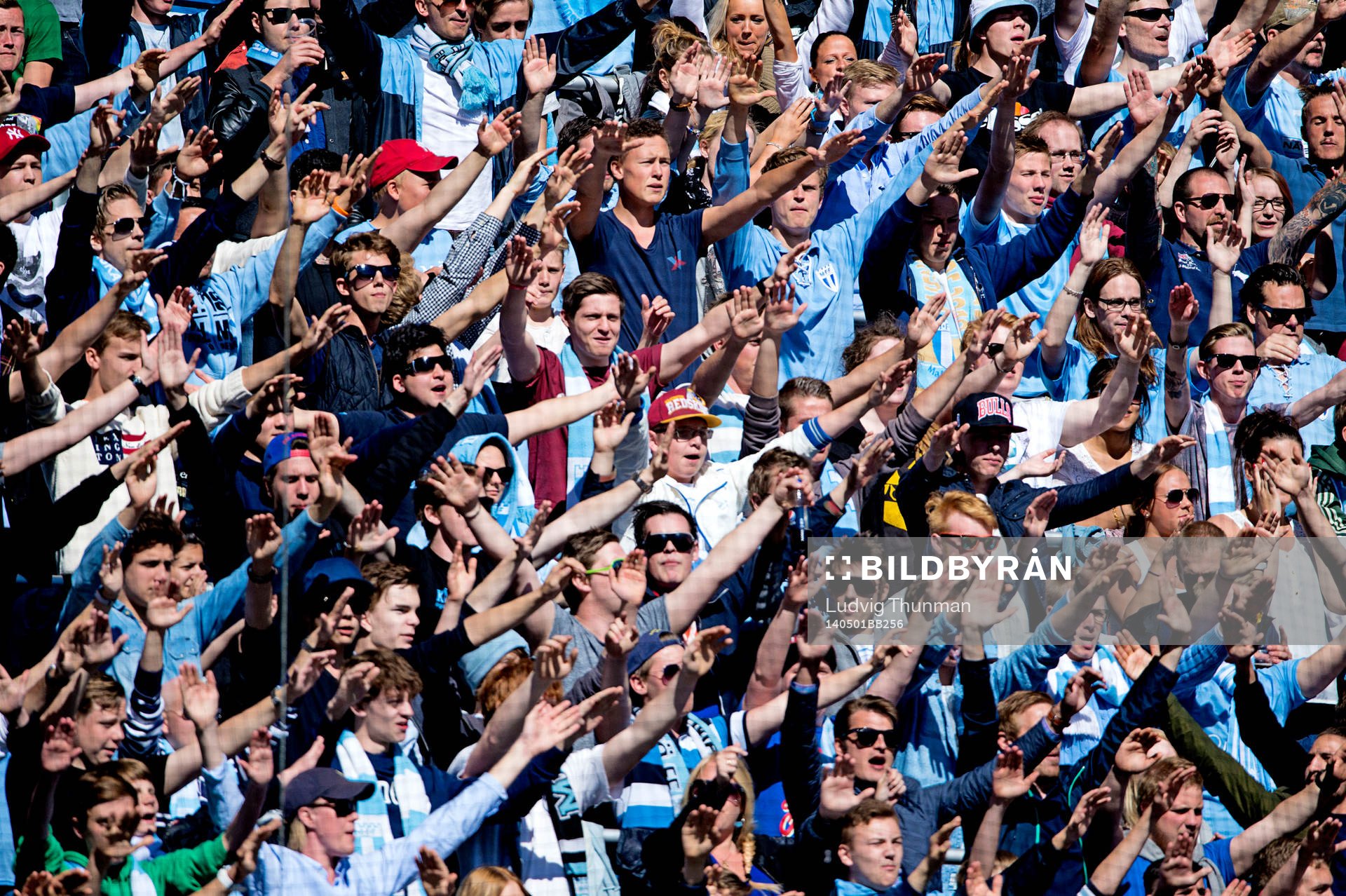 Malmö FFs supportrar på läktaren
