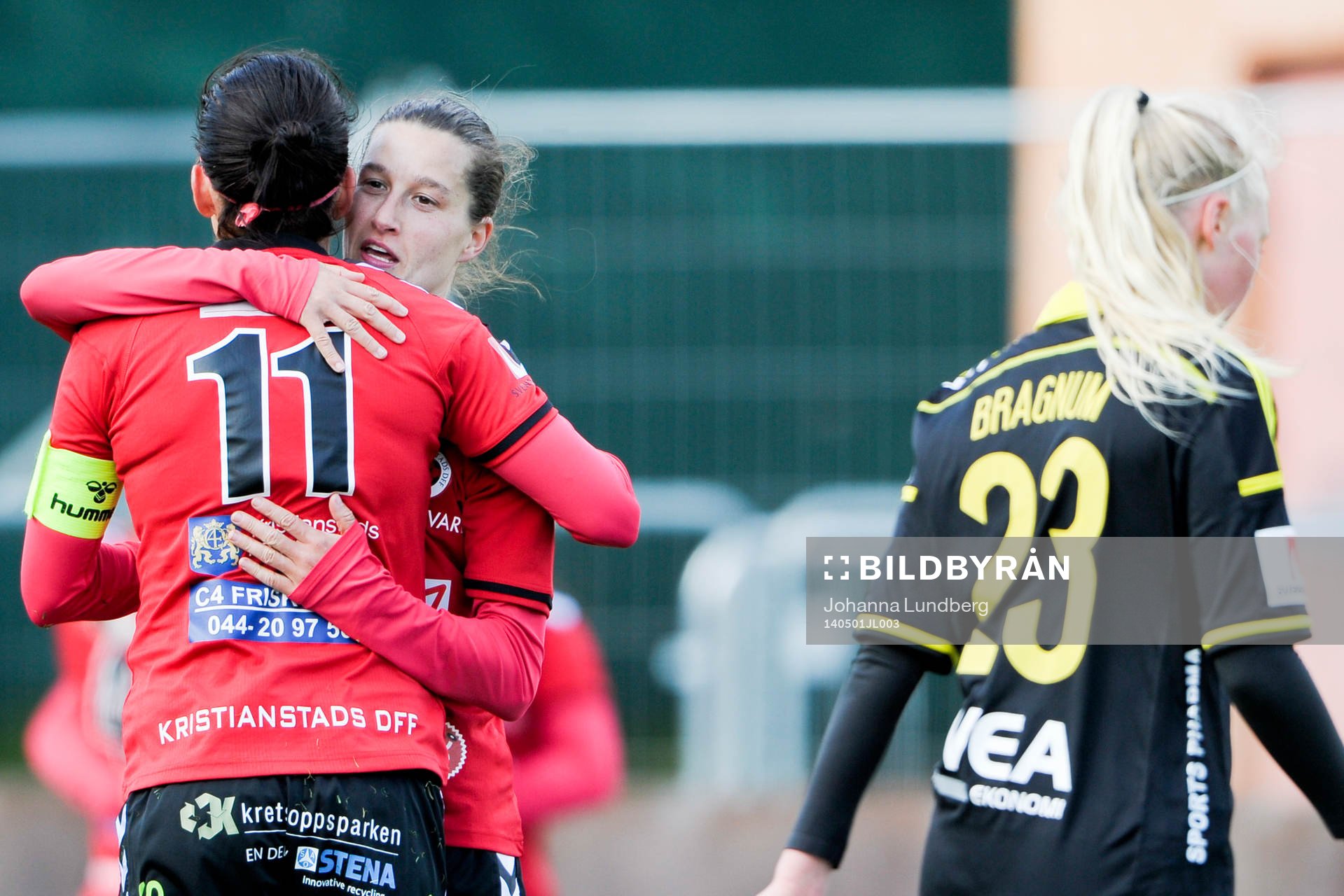 Kristianstads Susanne Moberg och Johanna Rasmussen jublar