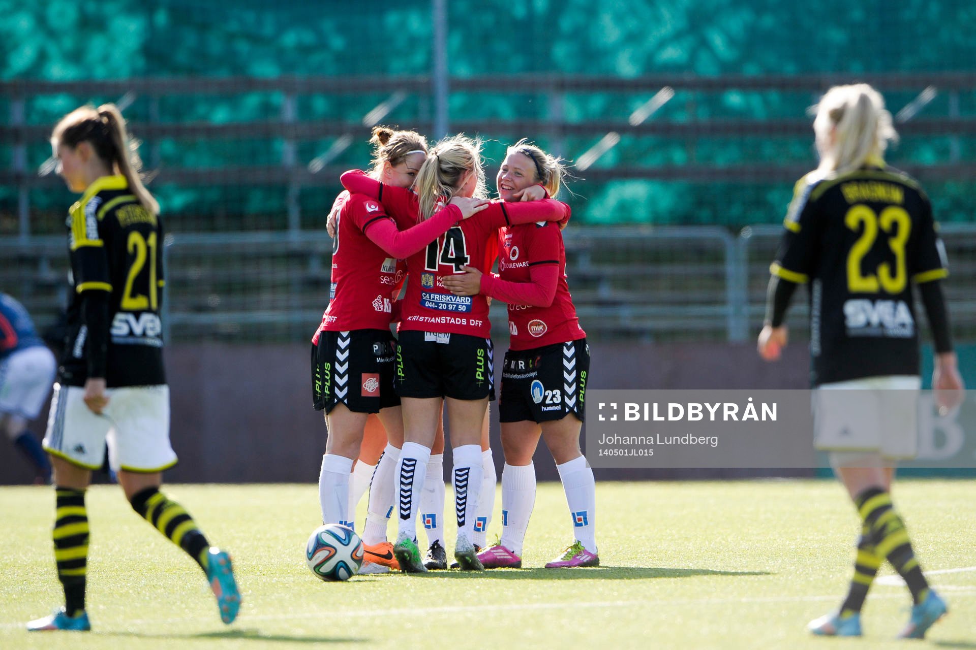 Kristianstads spelare jublar
