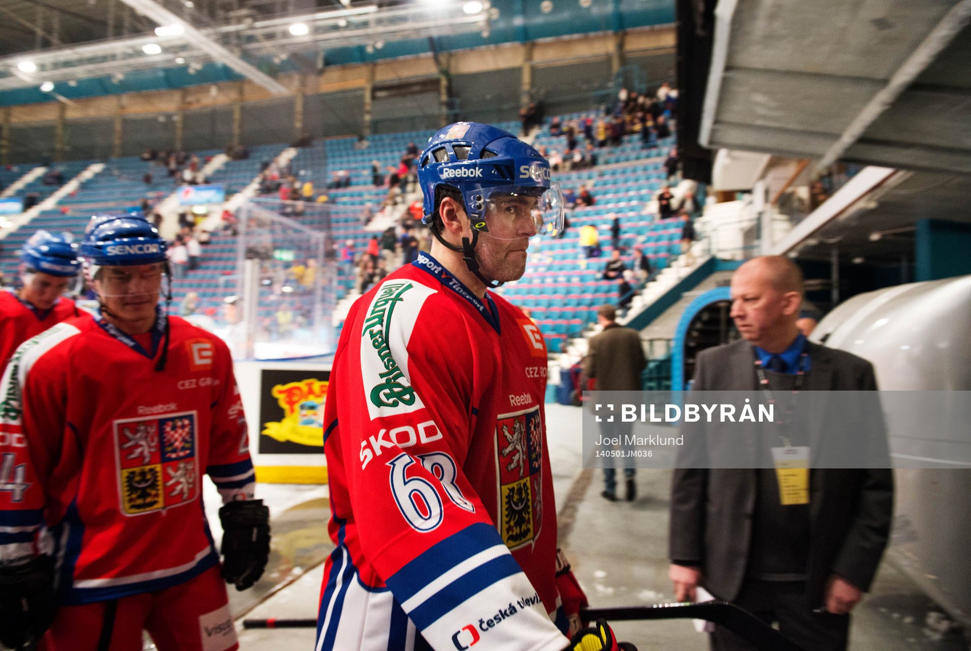 Tjeckiens Jaromir Jagr lämnar isen