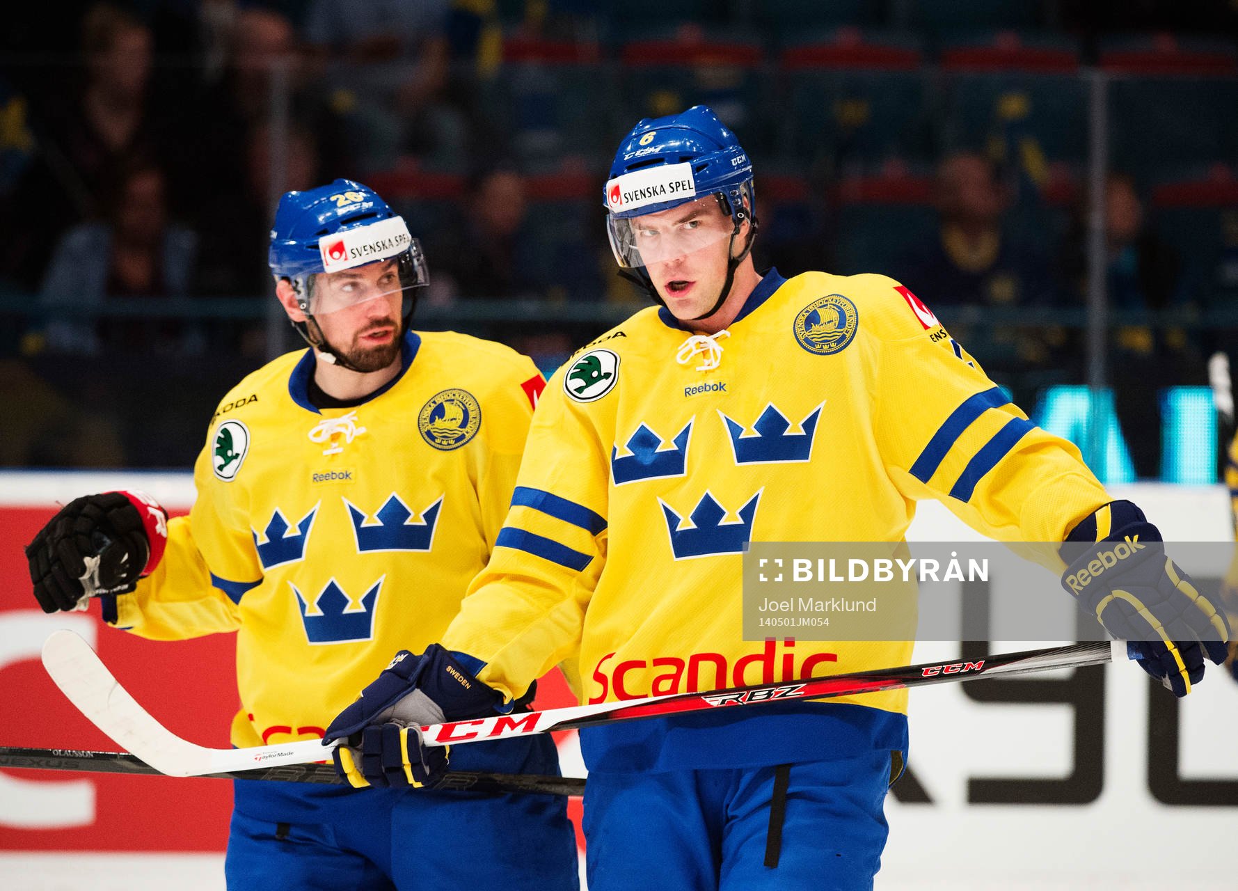 Sveriges Niklas Olausson och Patrik Hersley