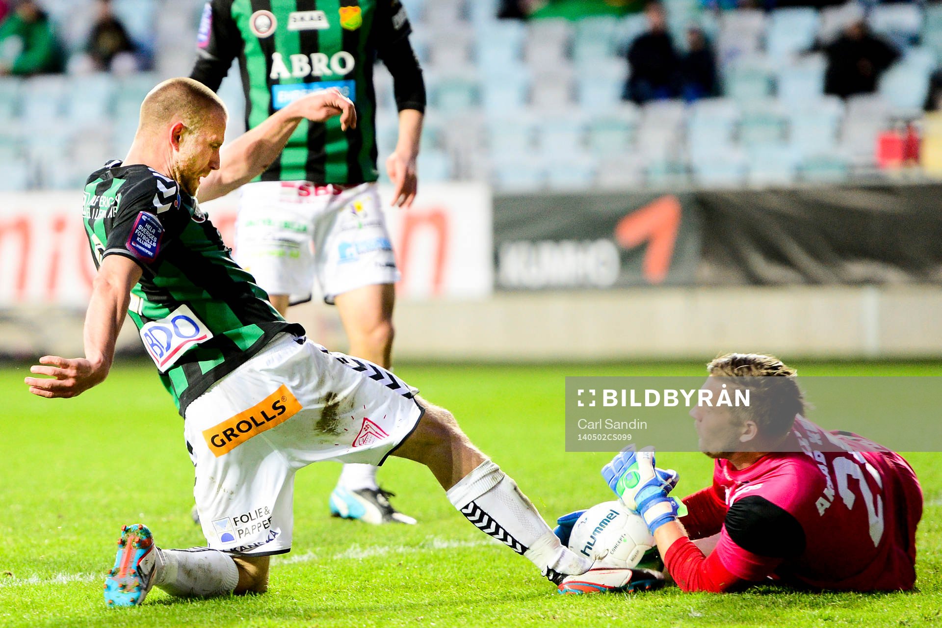 GAIS Joel Johansson med en målchans mot Syrianskas