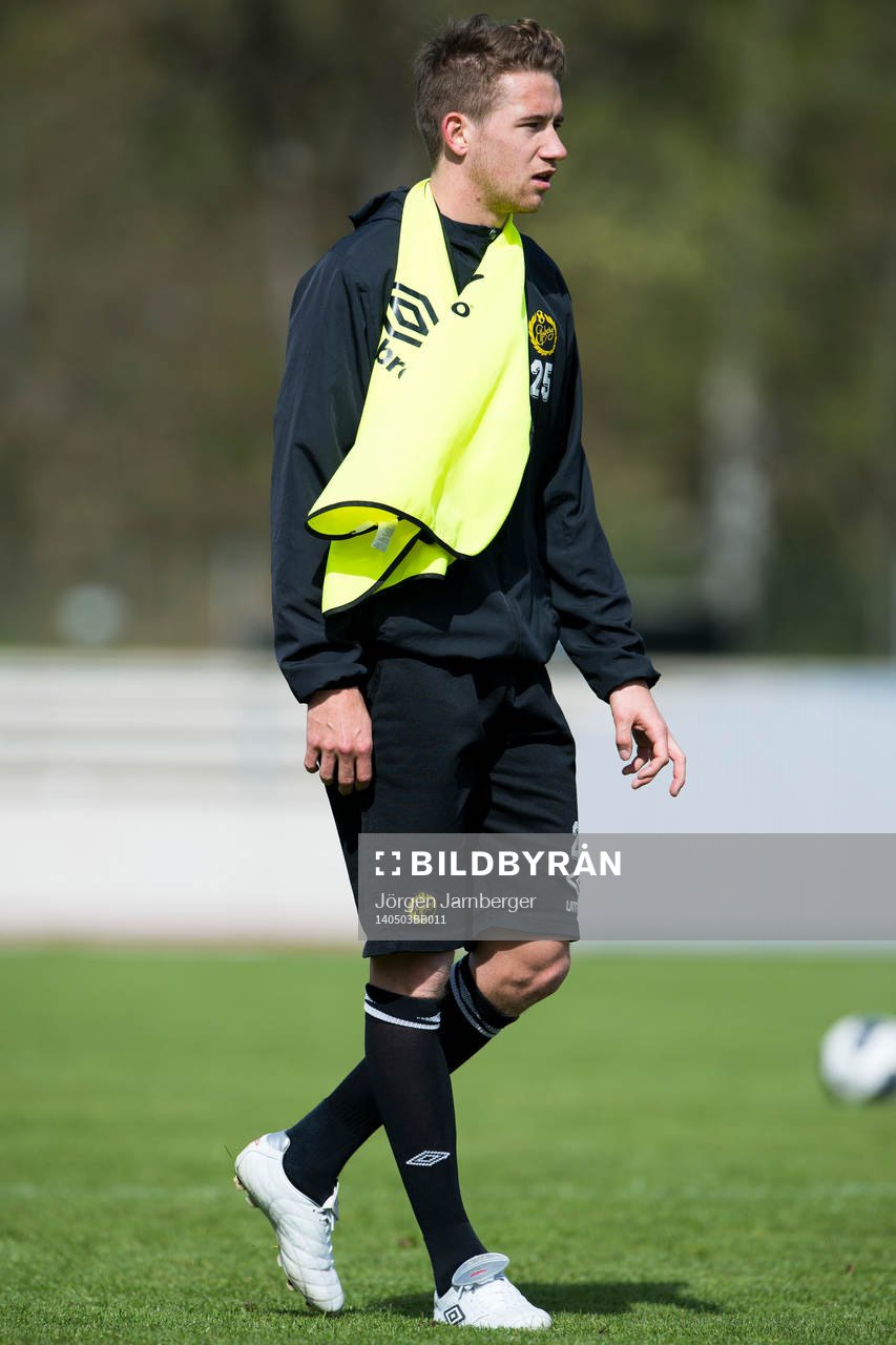Elfsborgs Marcus Rohdén under Elfsborgs träning den 3 maj 2014 i Borås.