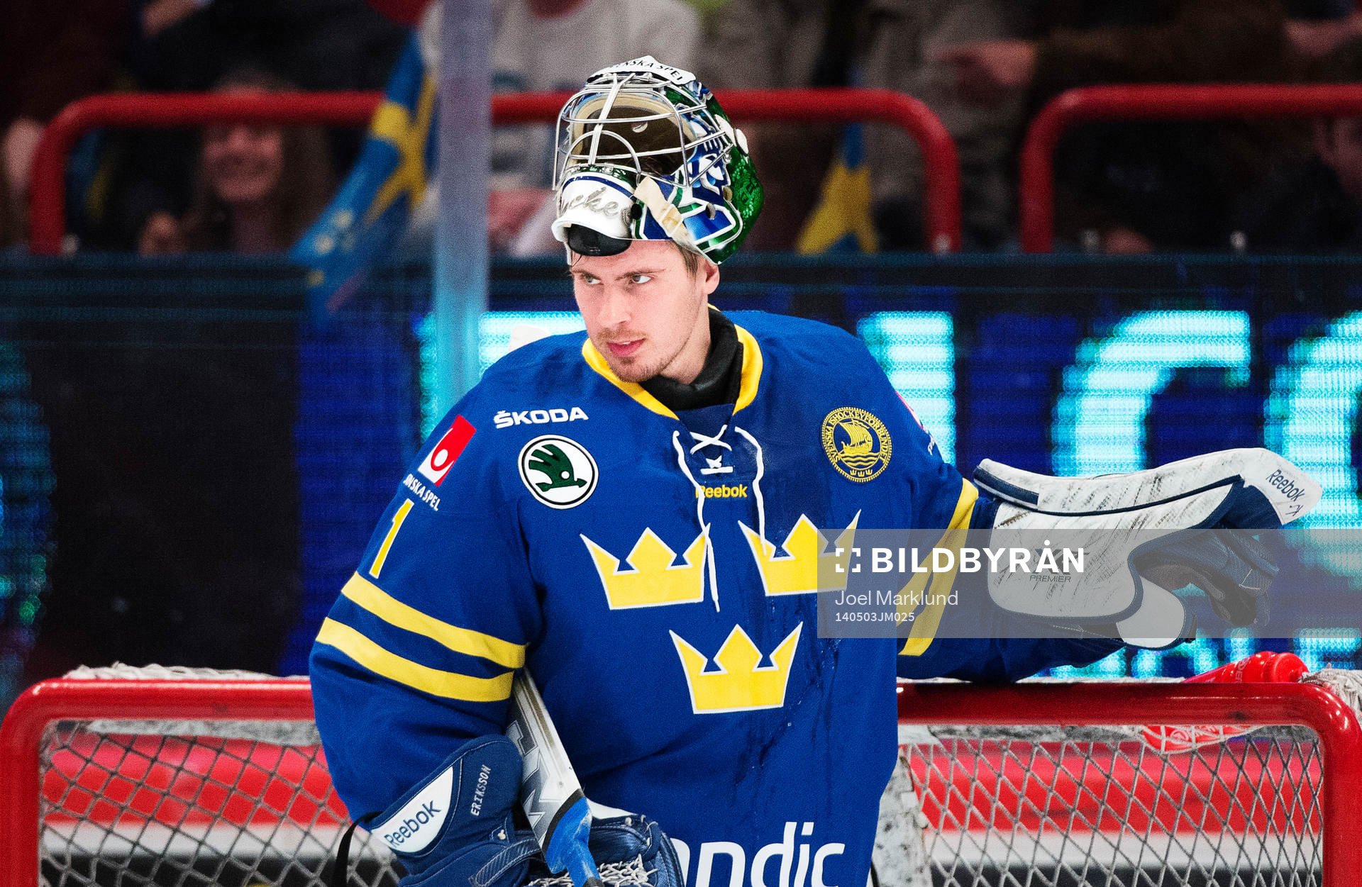 Sveriges målvakt Joacim Eriksson