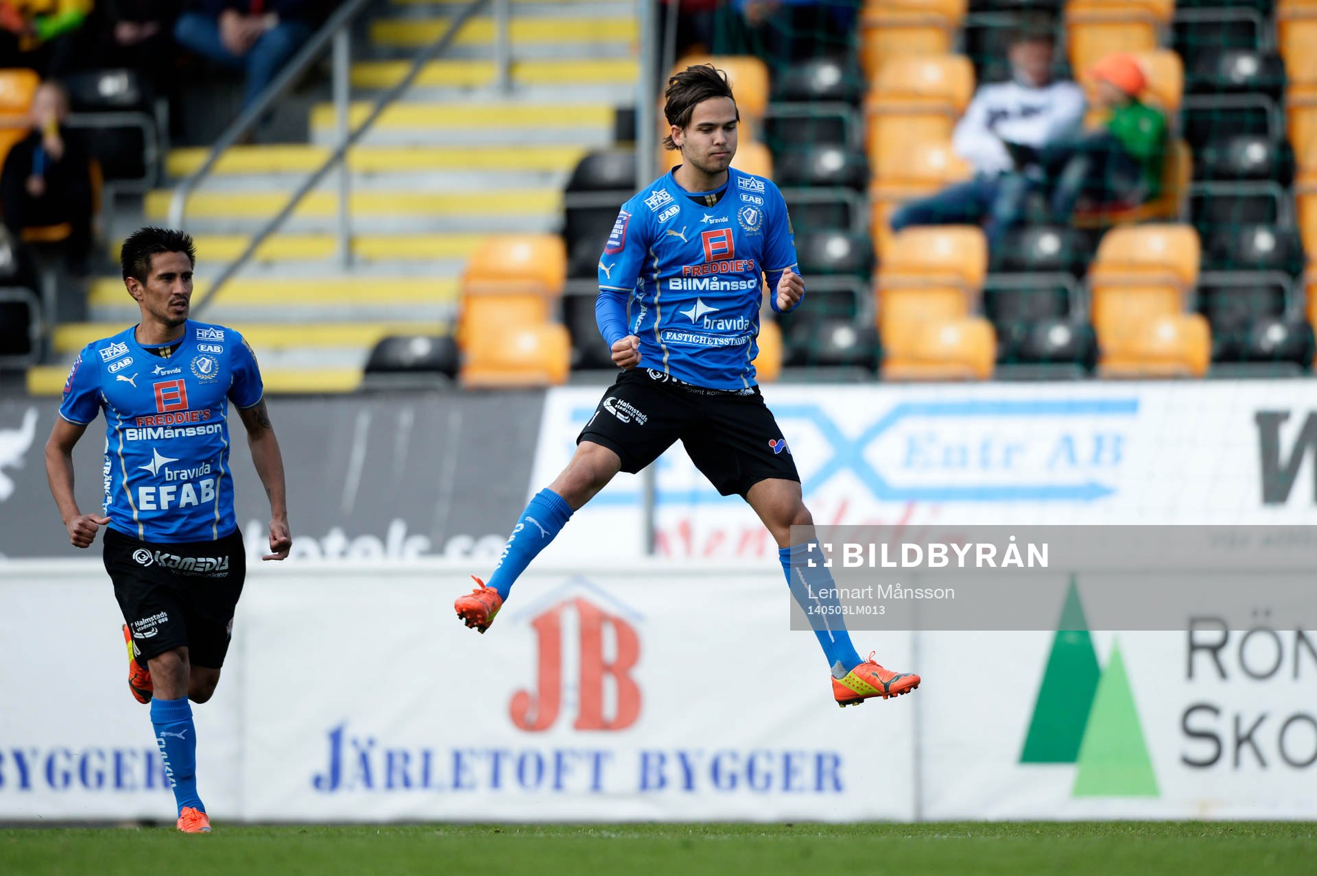 Halmstads Kristinn Steindorsson jublar